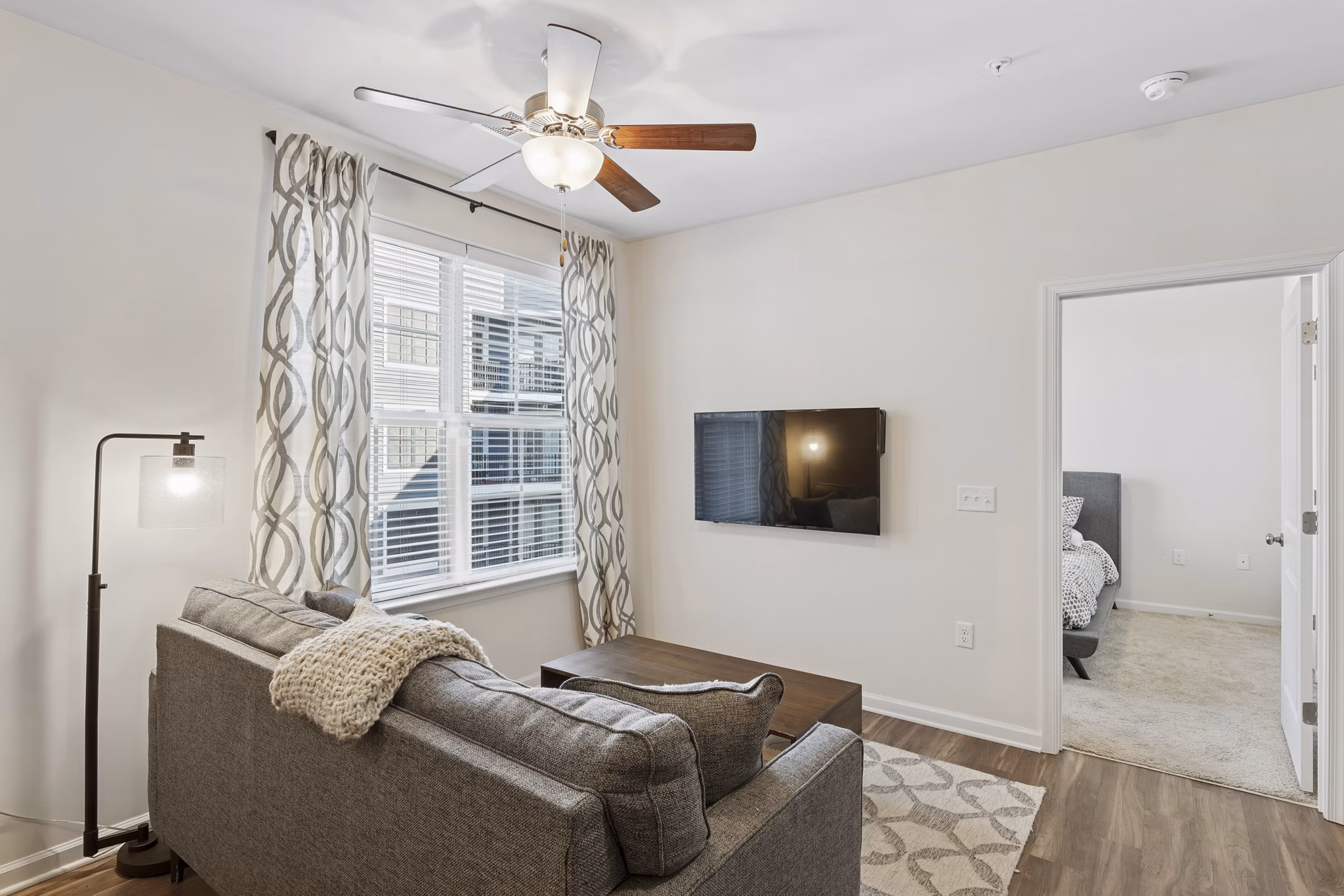 living room at Nexus Apartments