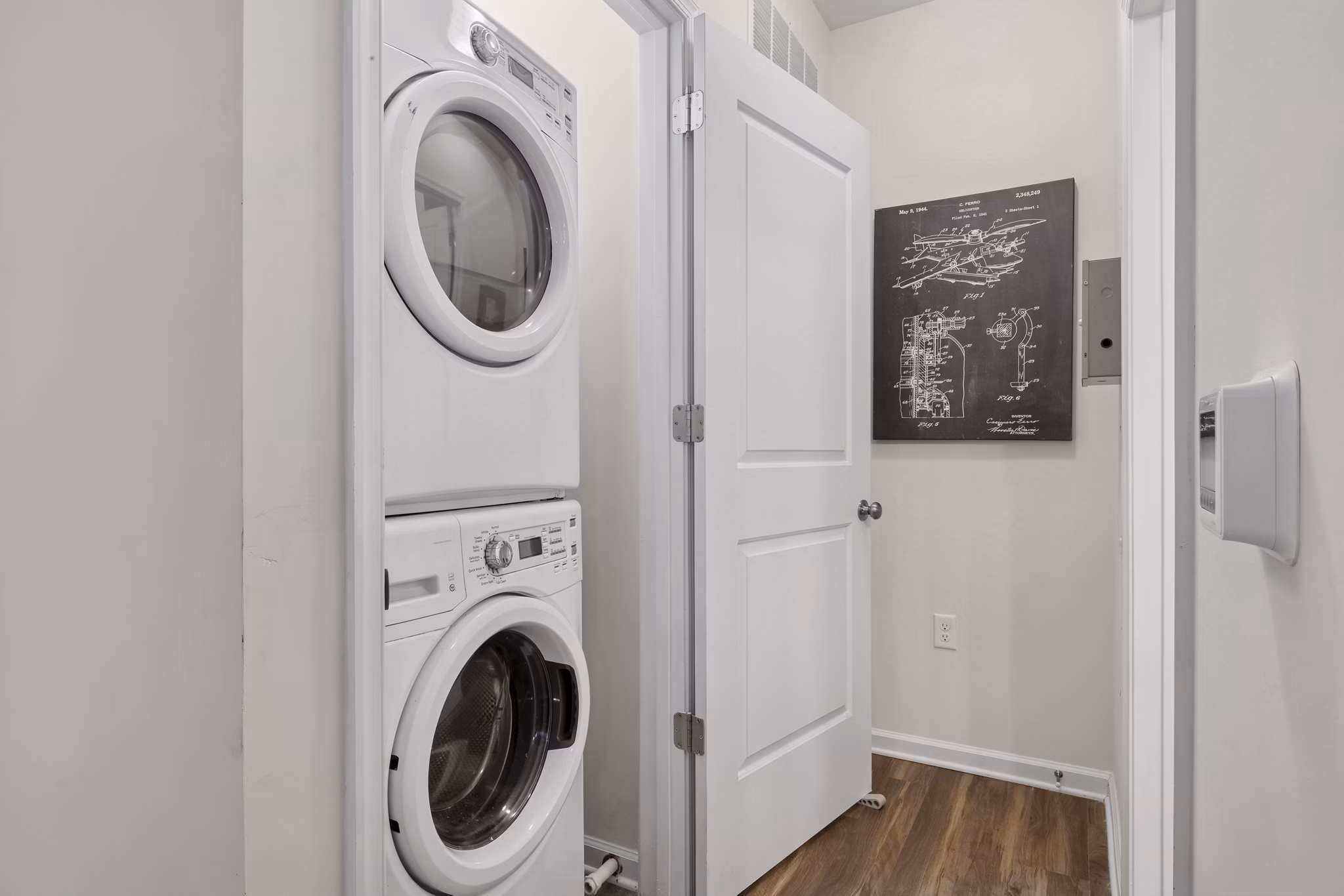 laundry room at Nexus Apartments