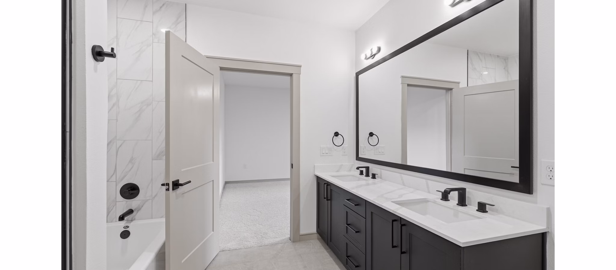 bathroom at The Buckley Apartments