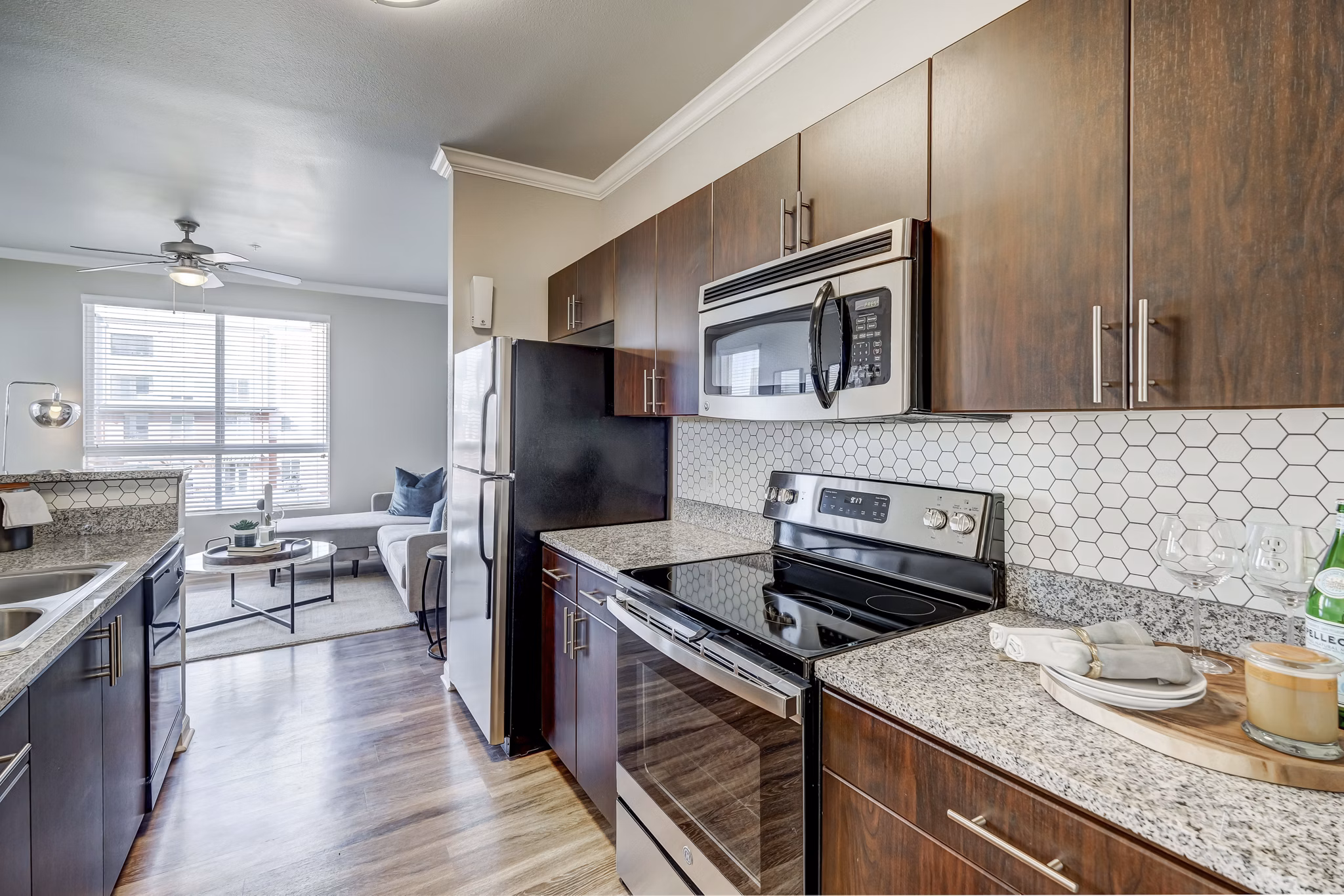 kitchen at Cielo Apartments 