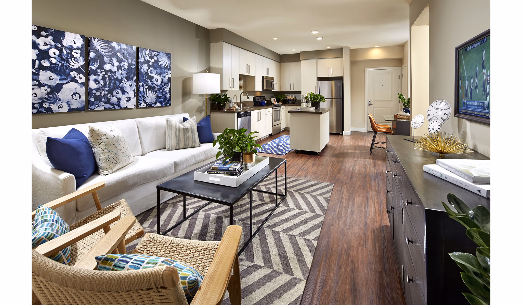 Living Room at Ascent Apartments