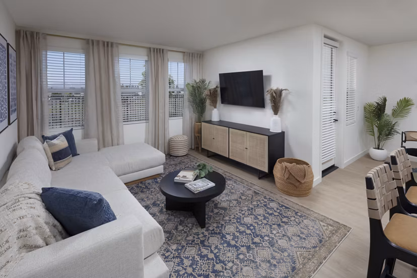 living room at Las Brisas Apartments 