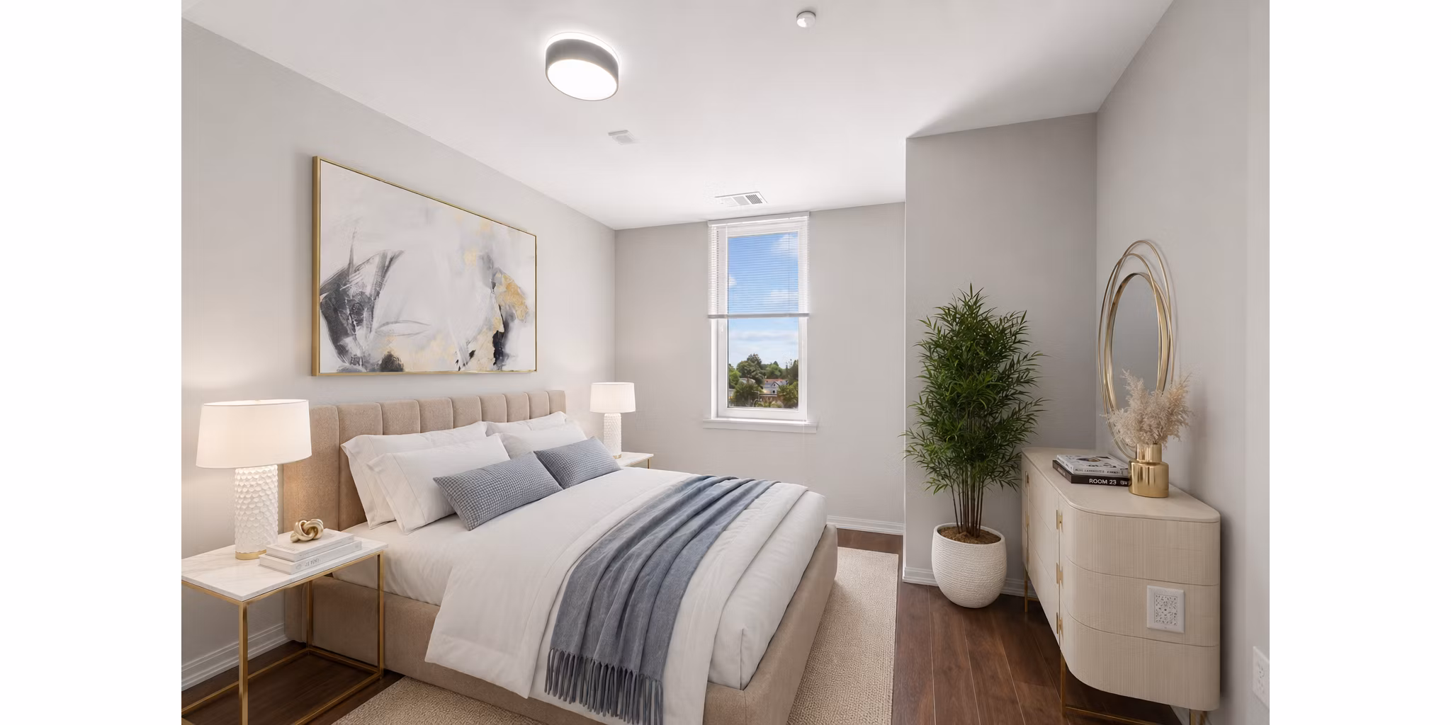 Bedroom at One Ardmore Apartments