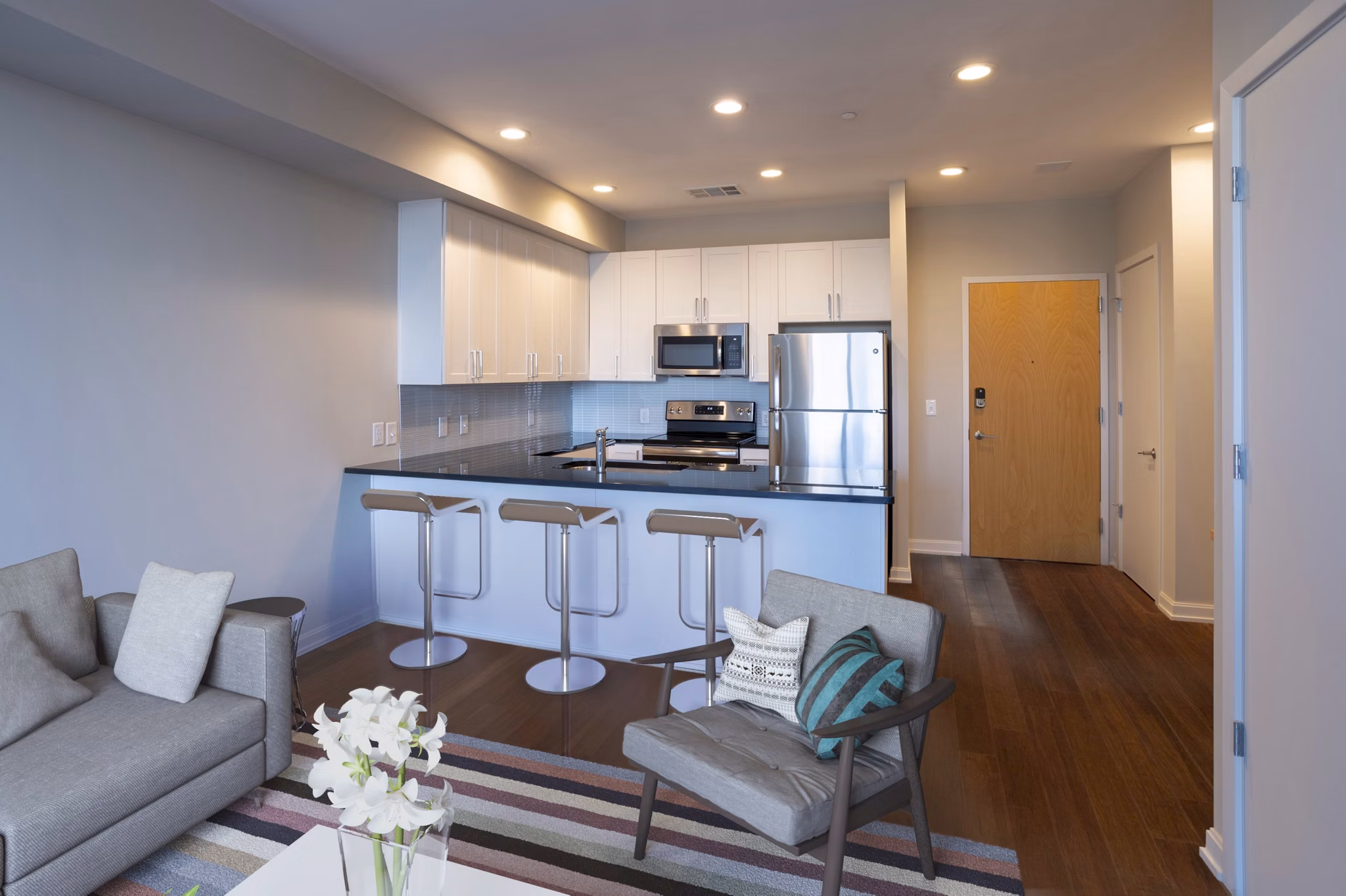 kitchen at One Ardmore Apartments
