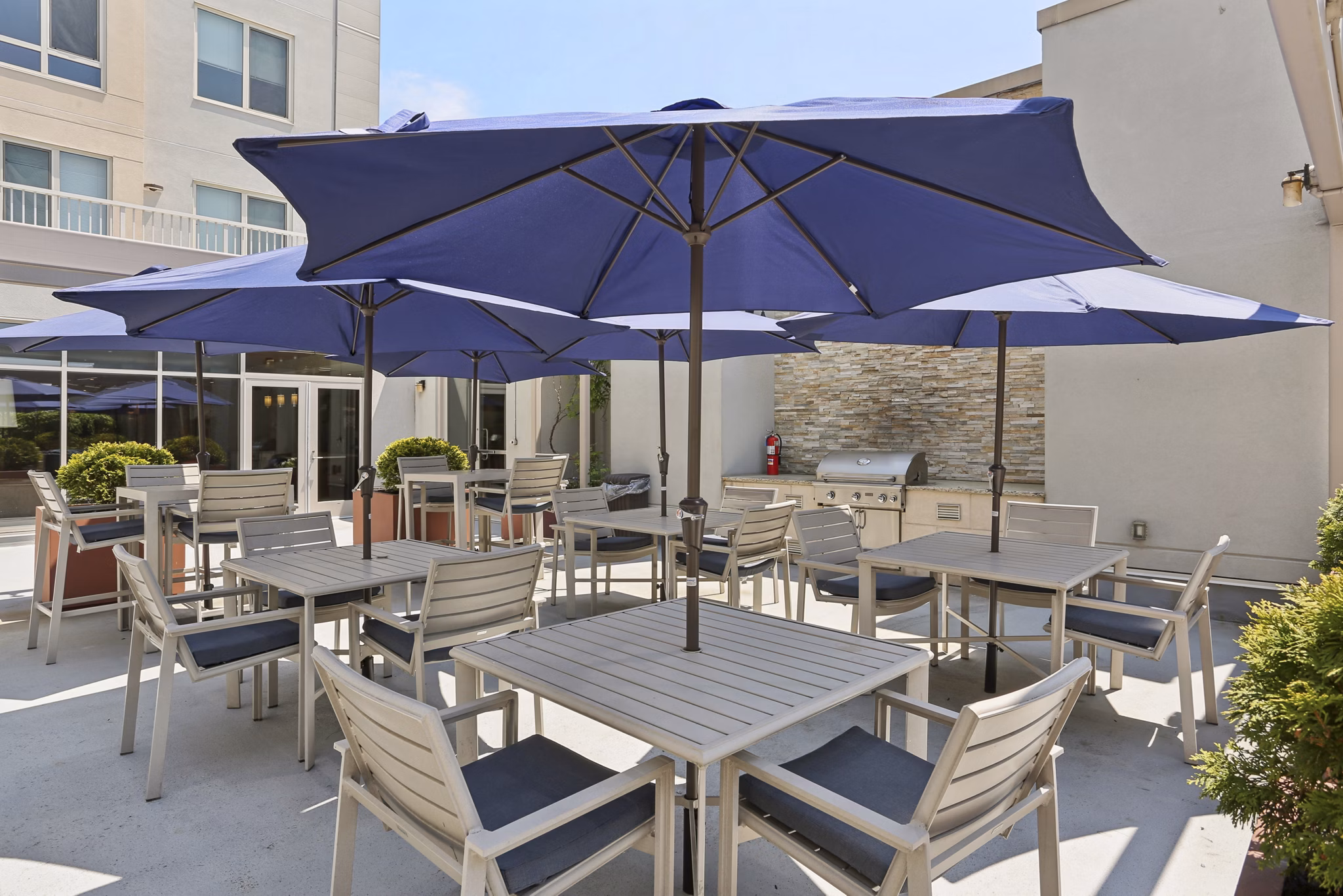 Patio at One Ardmore Apartments