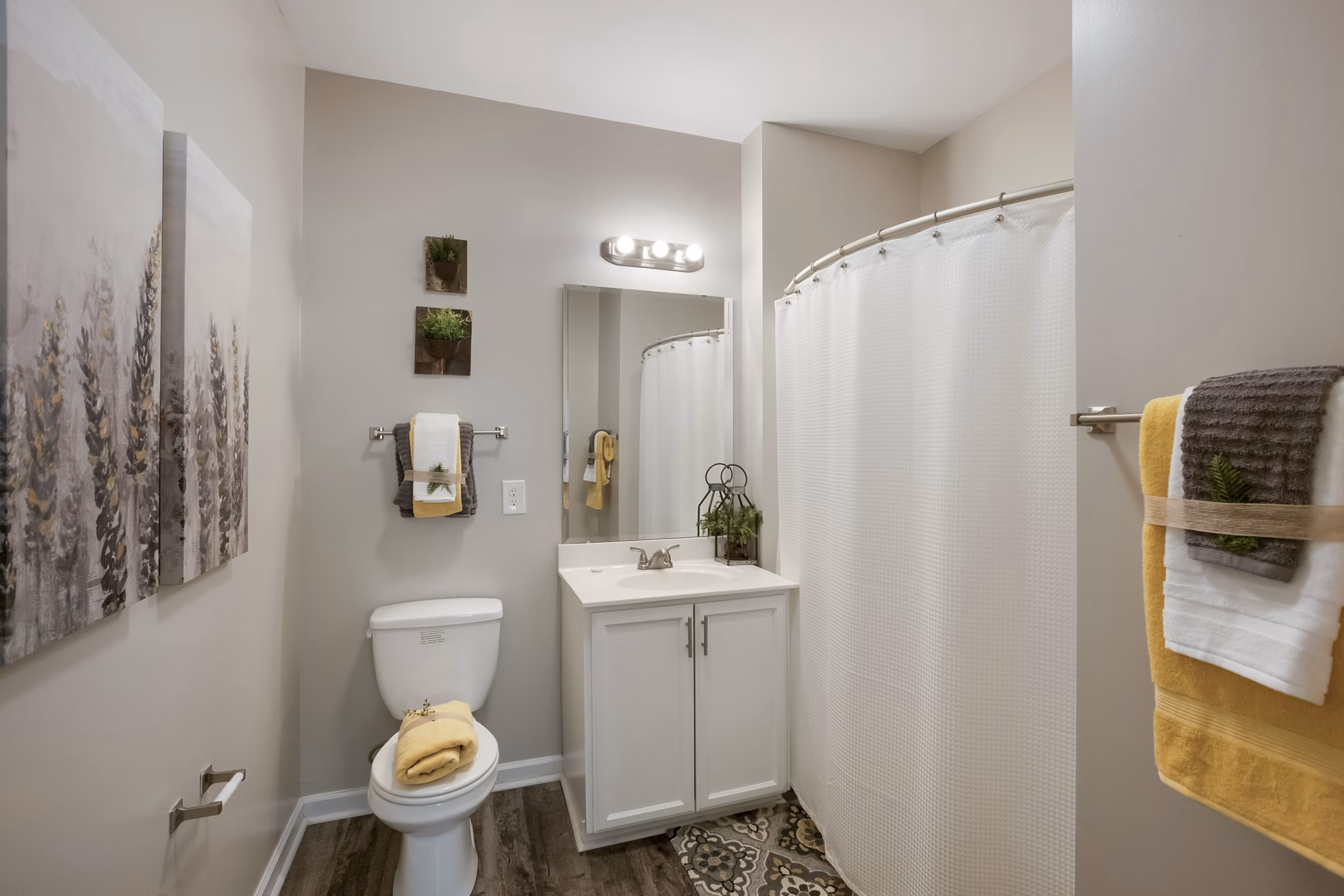 bathroom at The Summit on 401 Apartments 