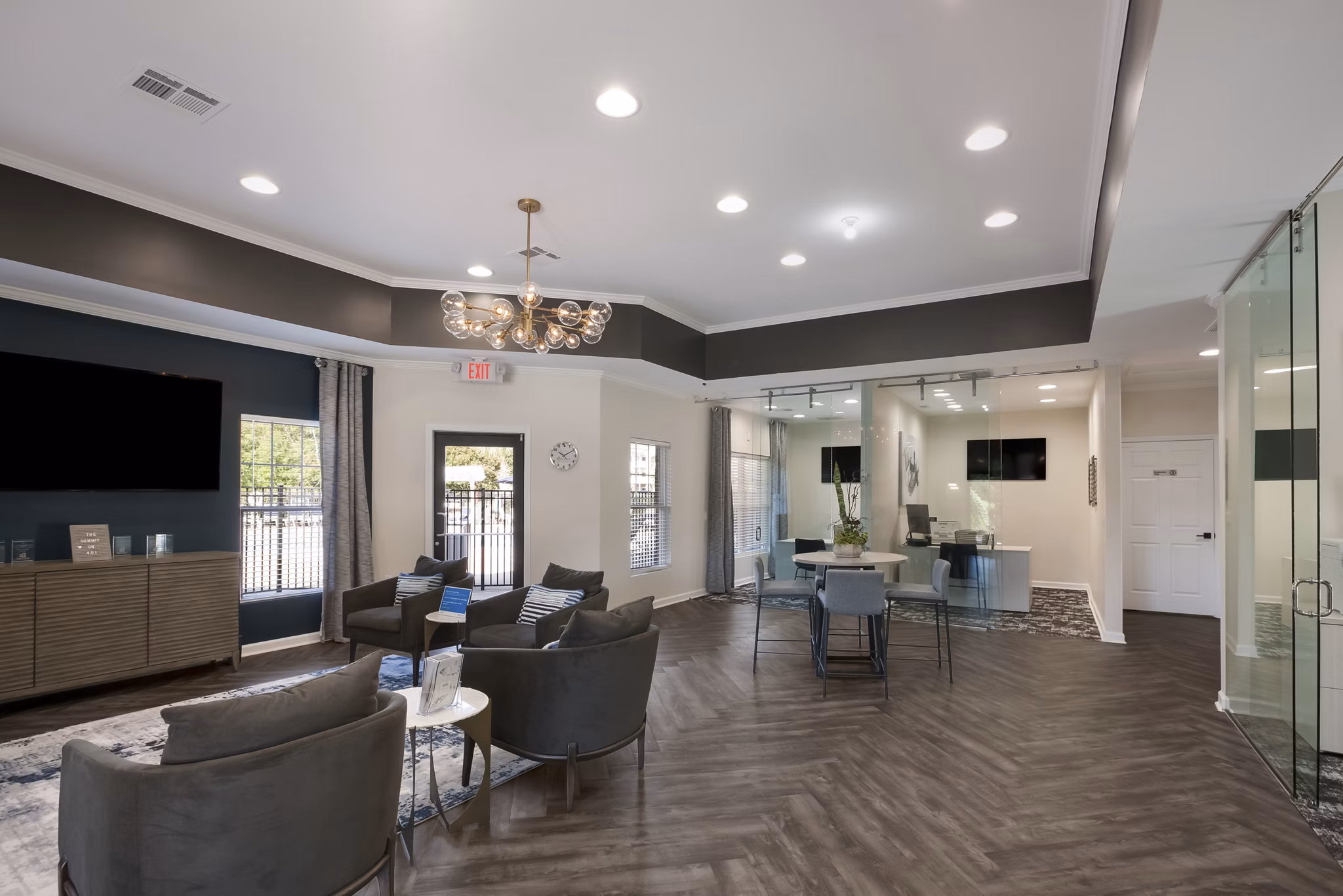 clubhouse at The Summit on 401 Apartments 