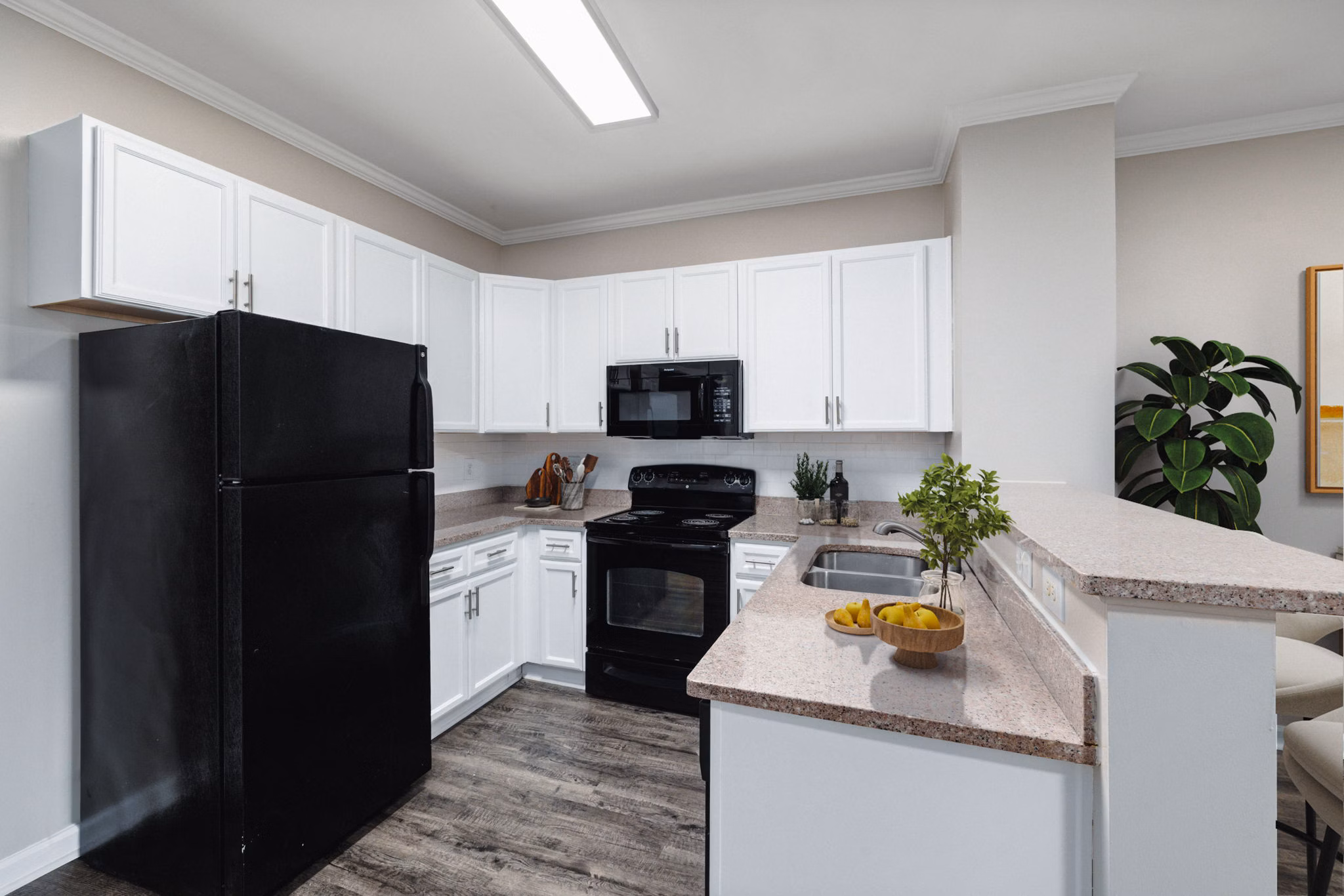 Kitchen at The Summit on 401 Apartments