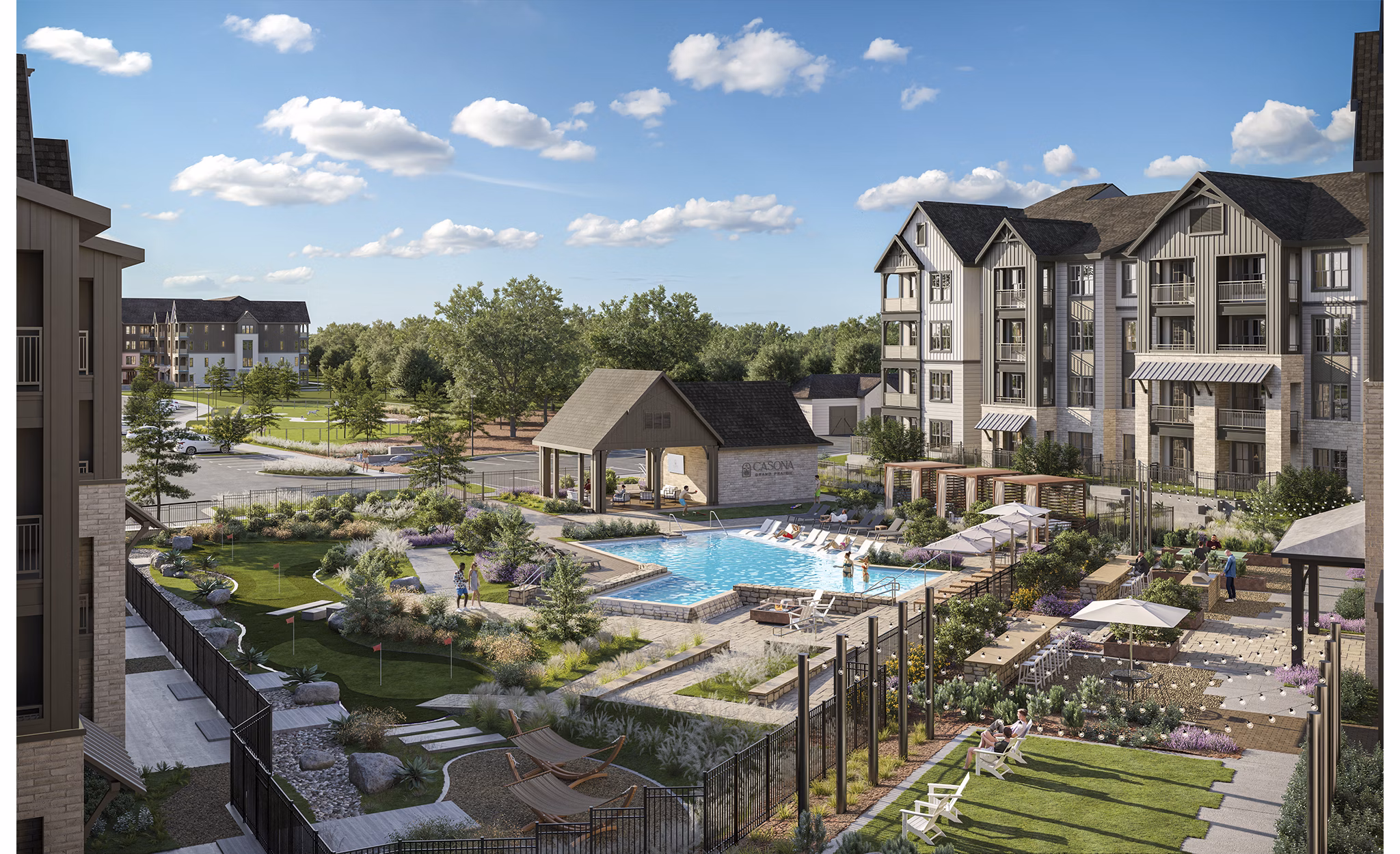 rendering at Casona Apartments