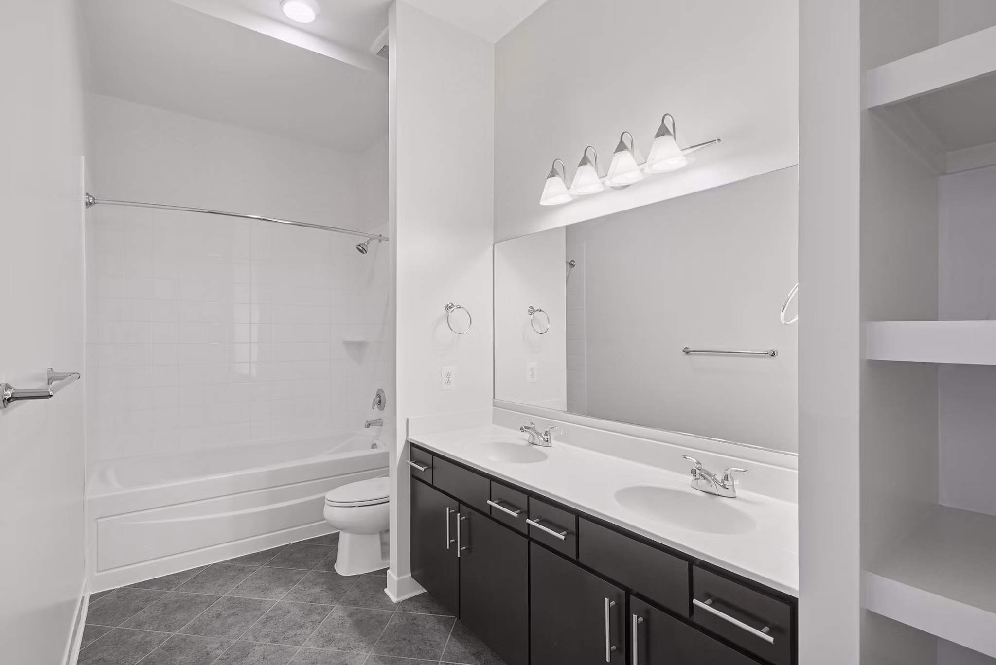 bathroom at Millennium at National Landing Apartments