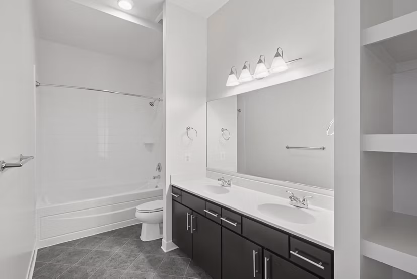 bathroom at Millennium at National Landing Apartments