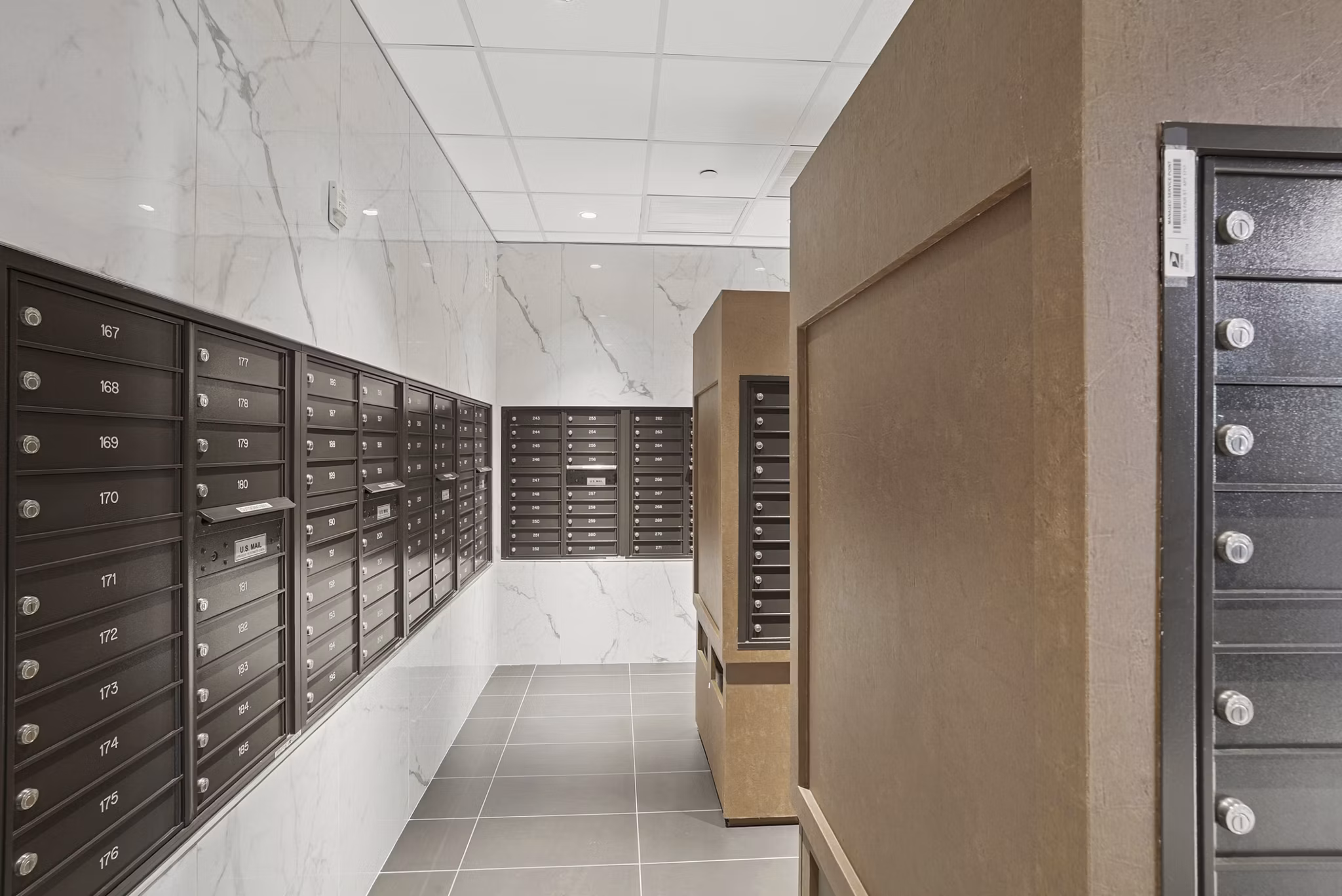 mail room at Millennium at National Landing Apartments