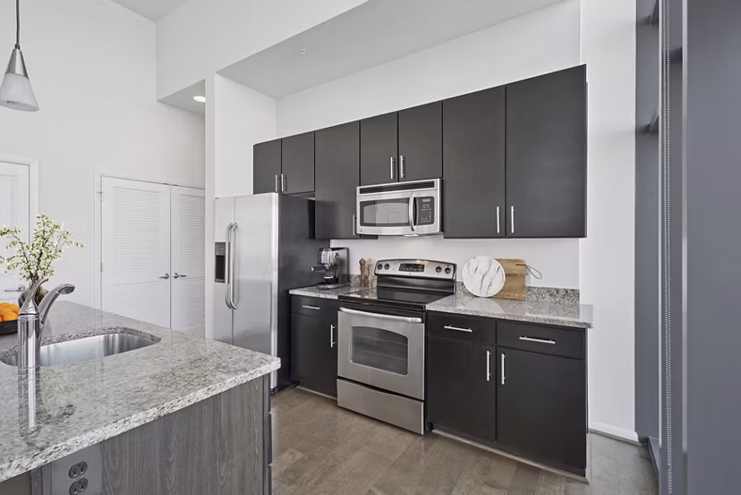 kitchen at Millennium at National Landing Apartments