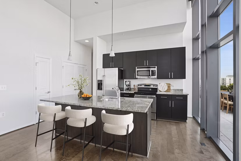 kitchen at Millennium at National Landing Apartments