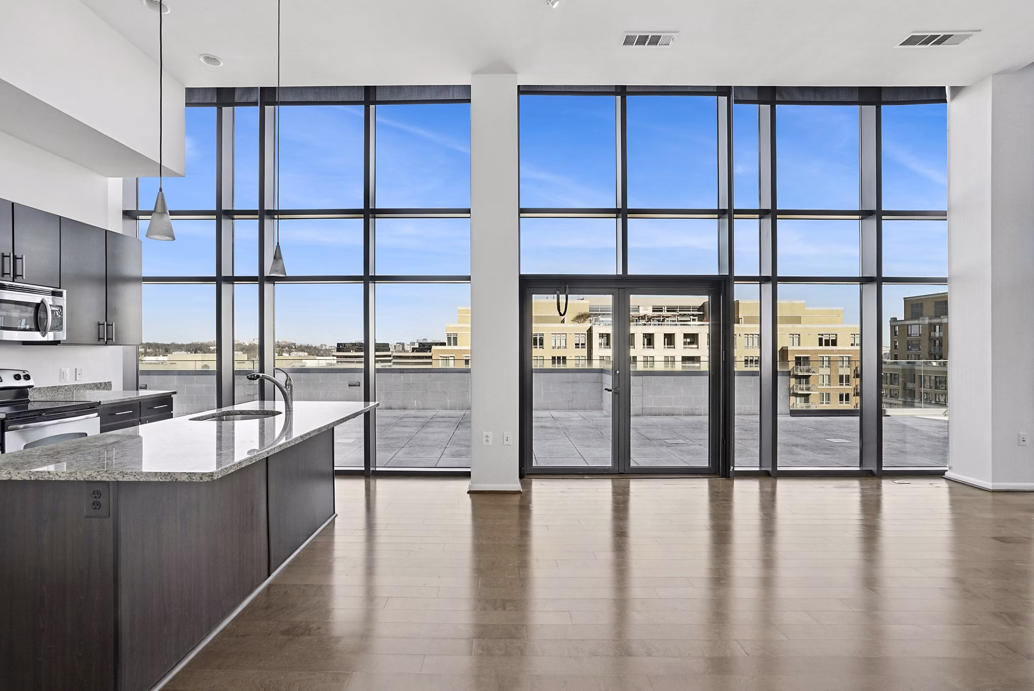 kitchen at Millennium at National Landing Apartments