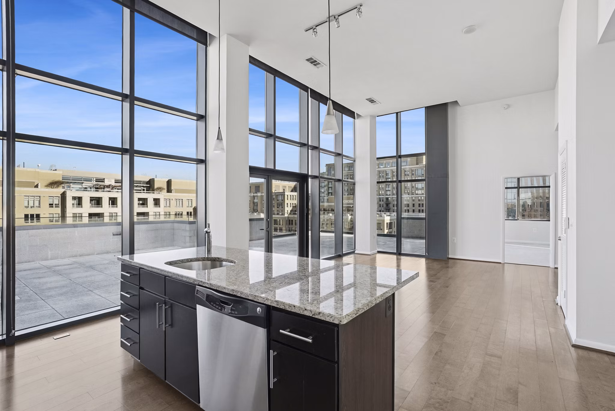 kitchen at Millennium at National Landing Apartments