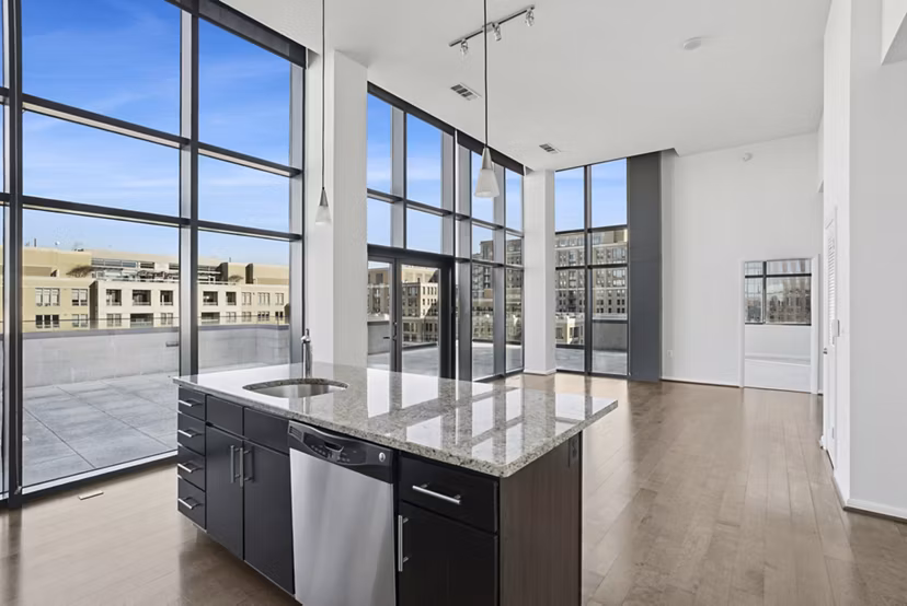 kitchen at Millennium at National Landing Apartments