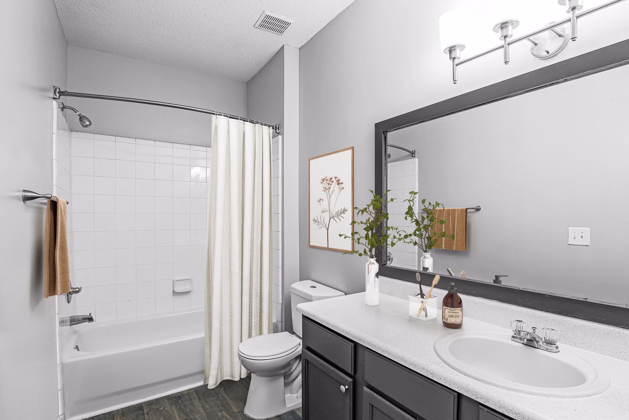Bathroom at Villas at Princeton Lakes Apartments