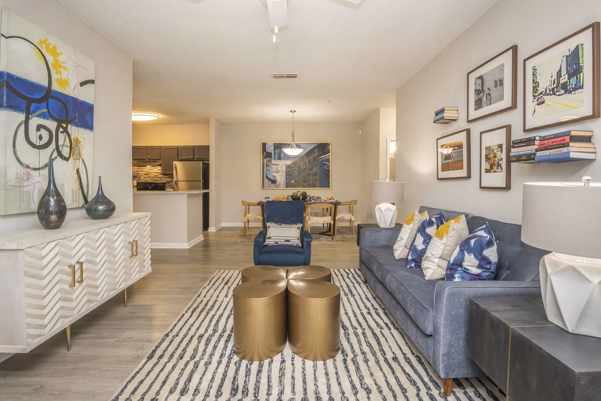 living room at Villas at Princeton Lakes Apartments