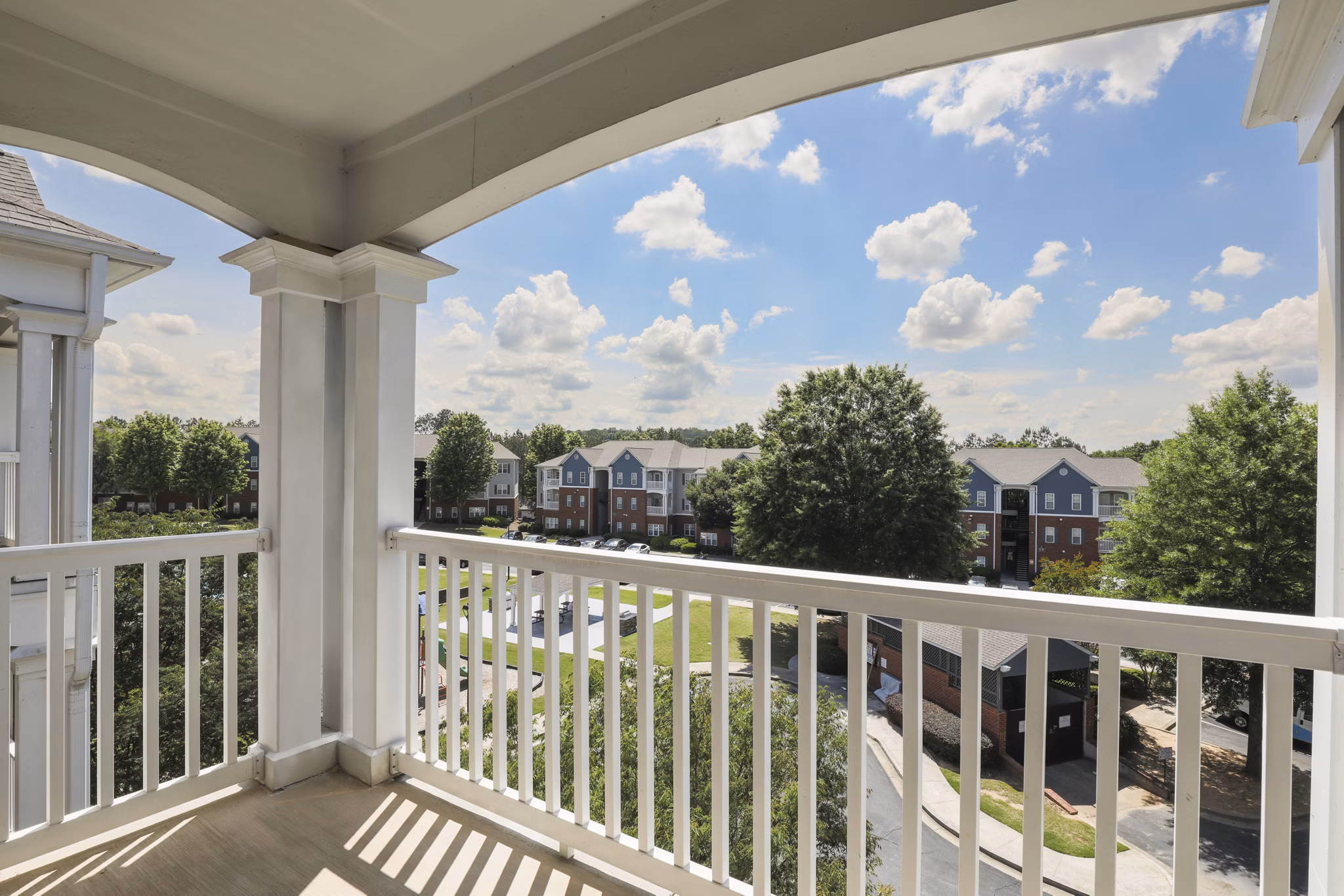 Patio at Villas at Princeton Lakes Apartments