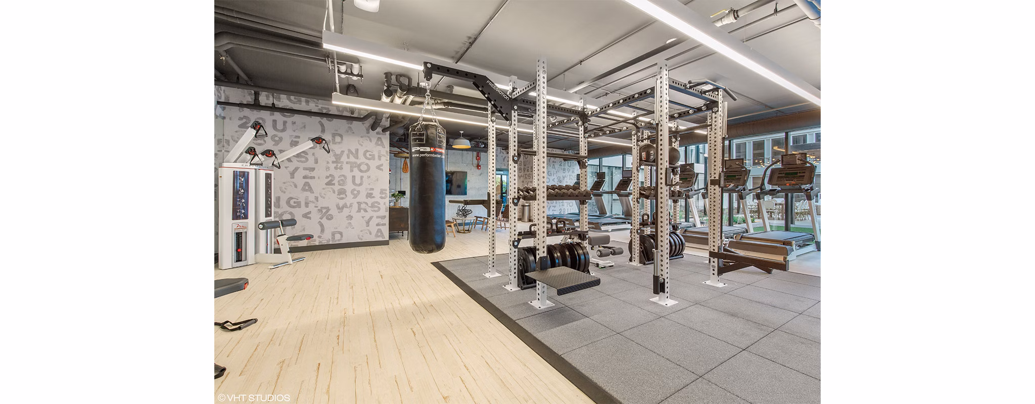 Fitness Center at Albion Oak Park Apartments