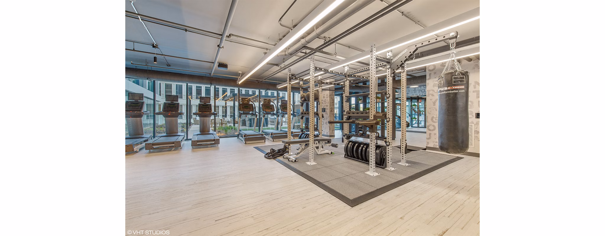 Fitness Center at Albion Oak Park Apartments