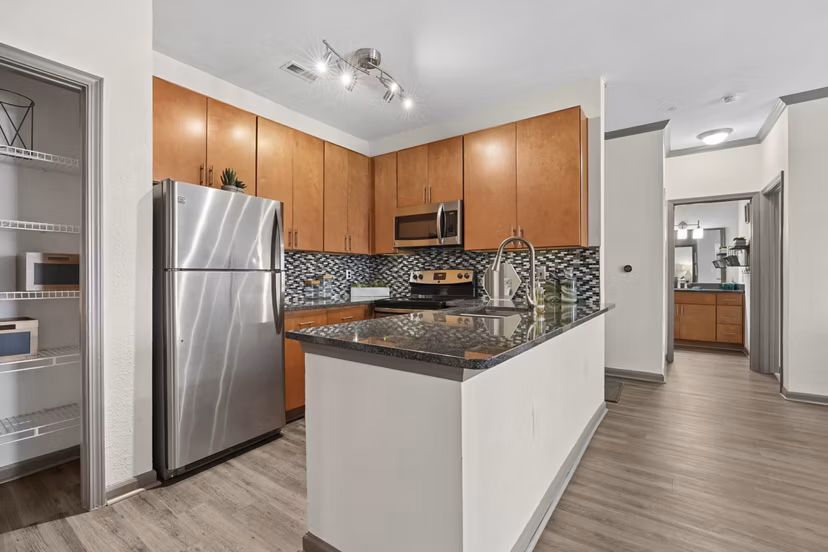 kitchen at Presley Oaks Apartments