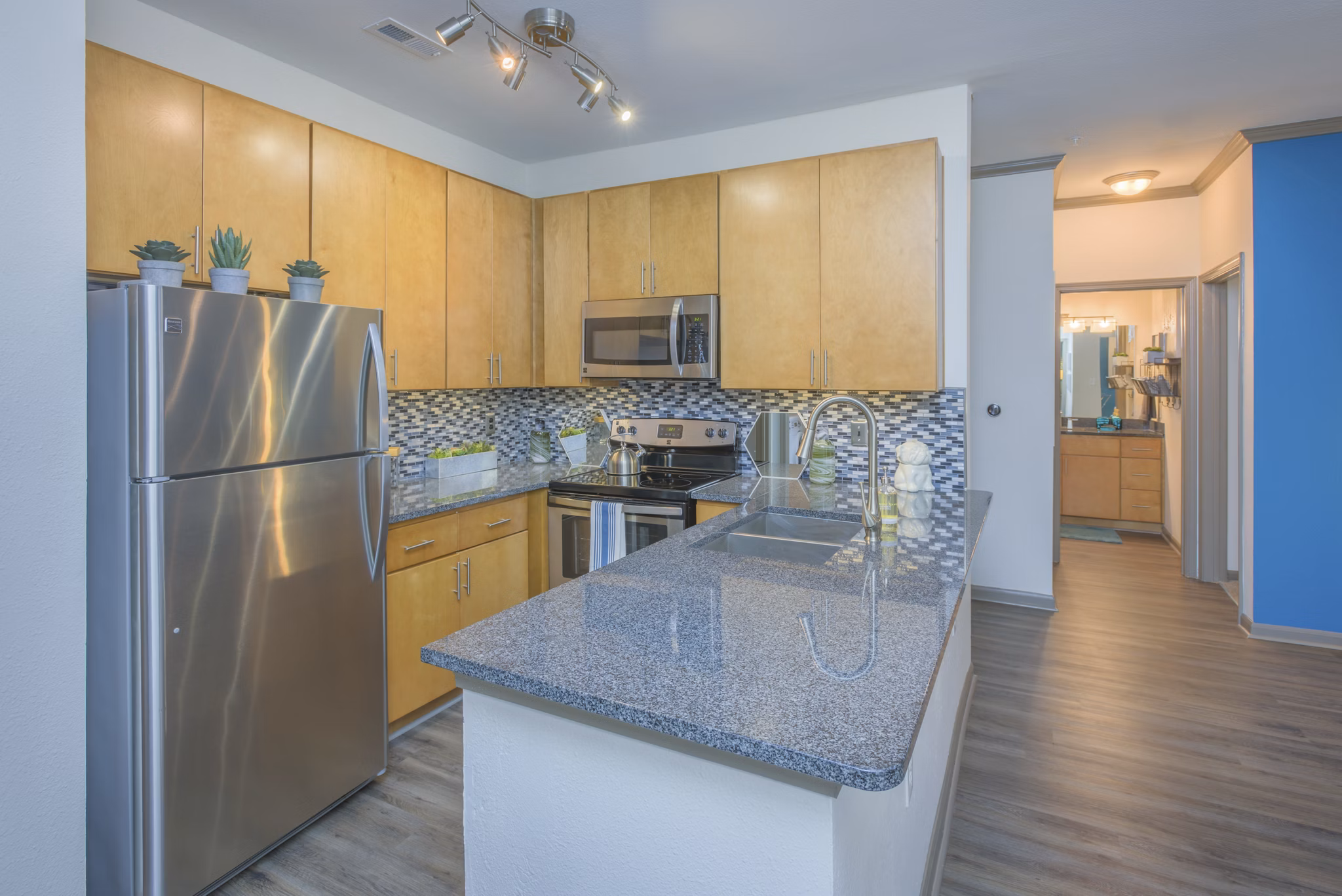 kitchen at Presley Oaks Apartments