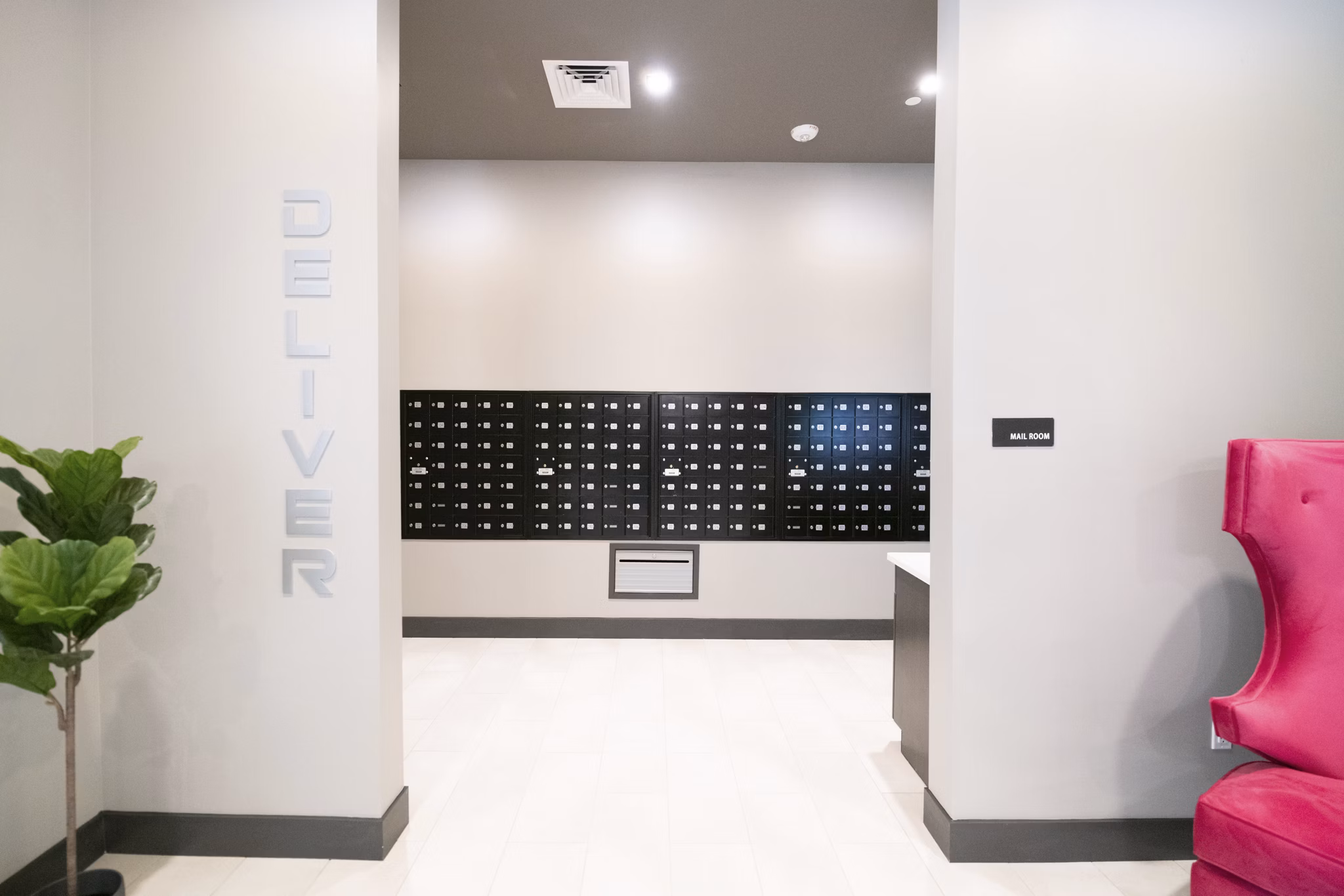 mail room at Wyncrest Apartments 