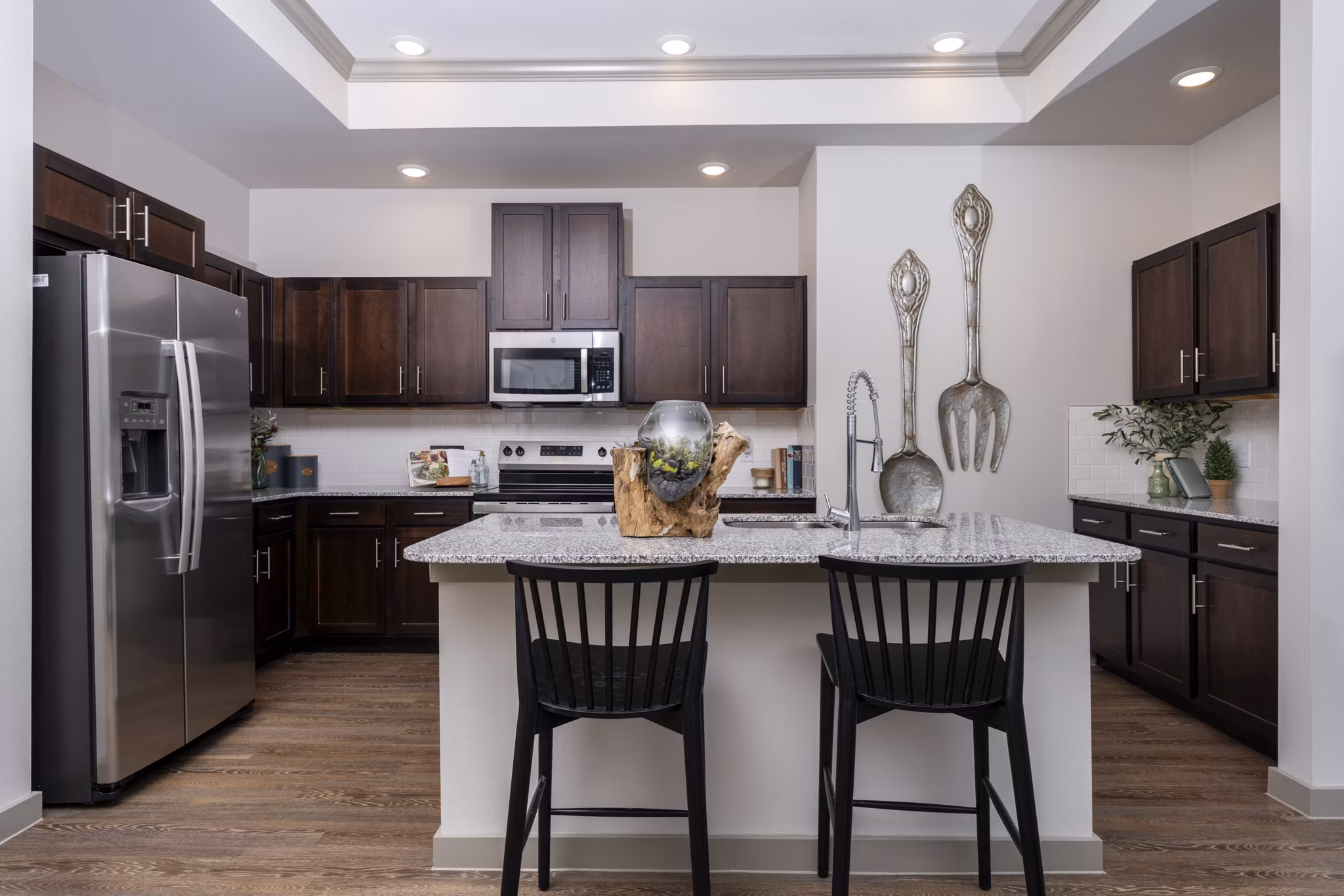 kitchen at Alders Prosper Apartments 