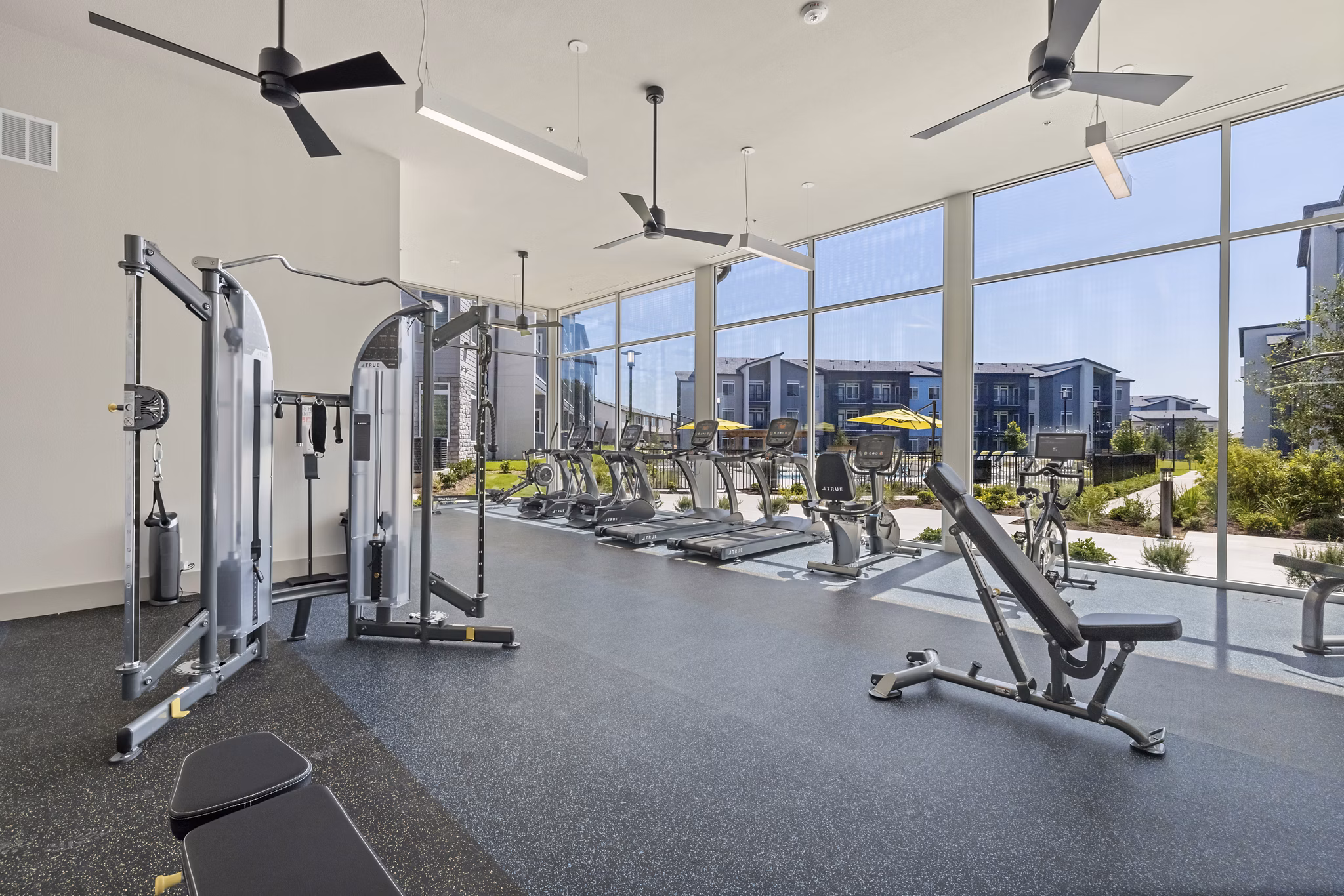 fitness center at Brio at Lookout Apartments
