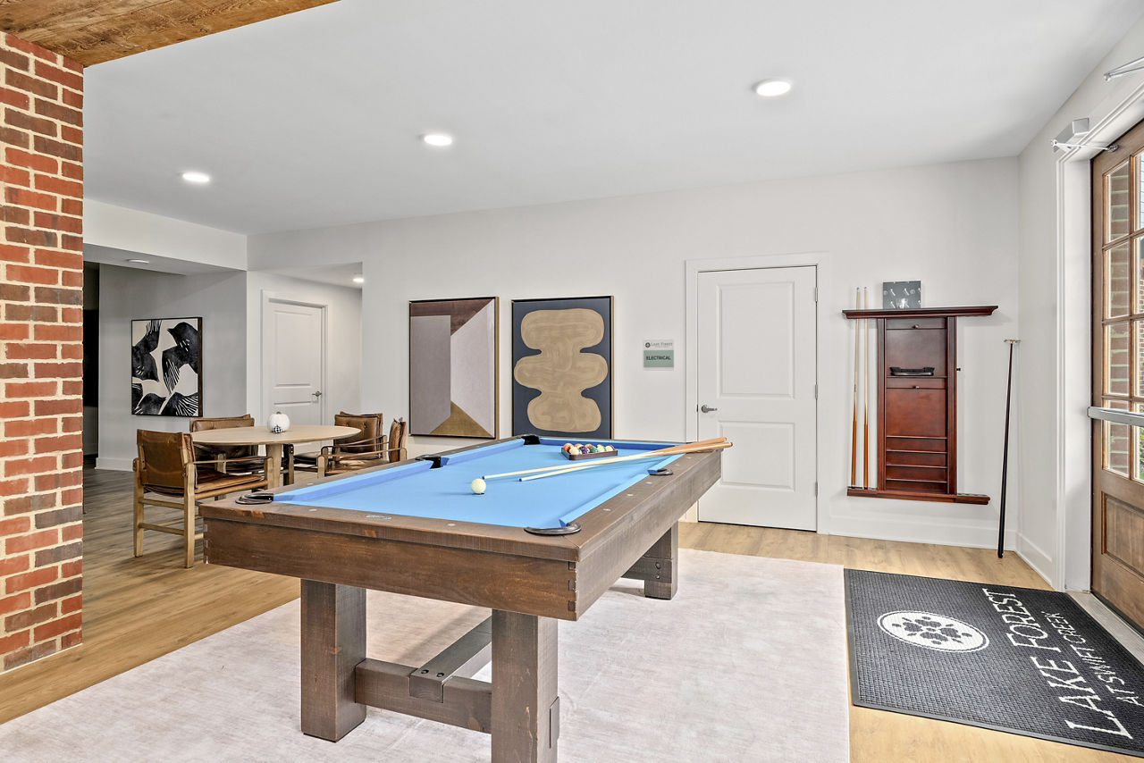 Game room at Lake Forest At Swift Creek