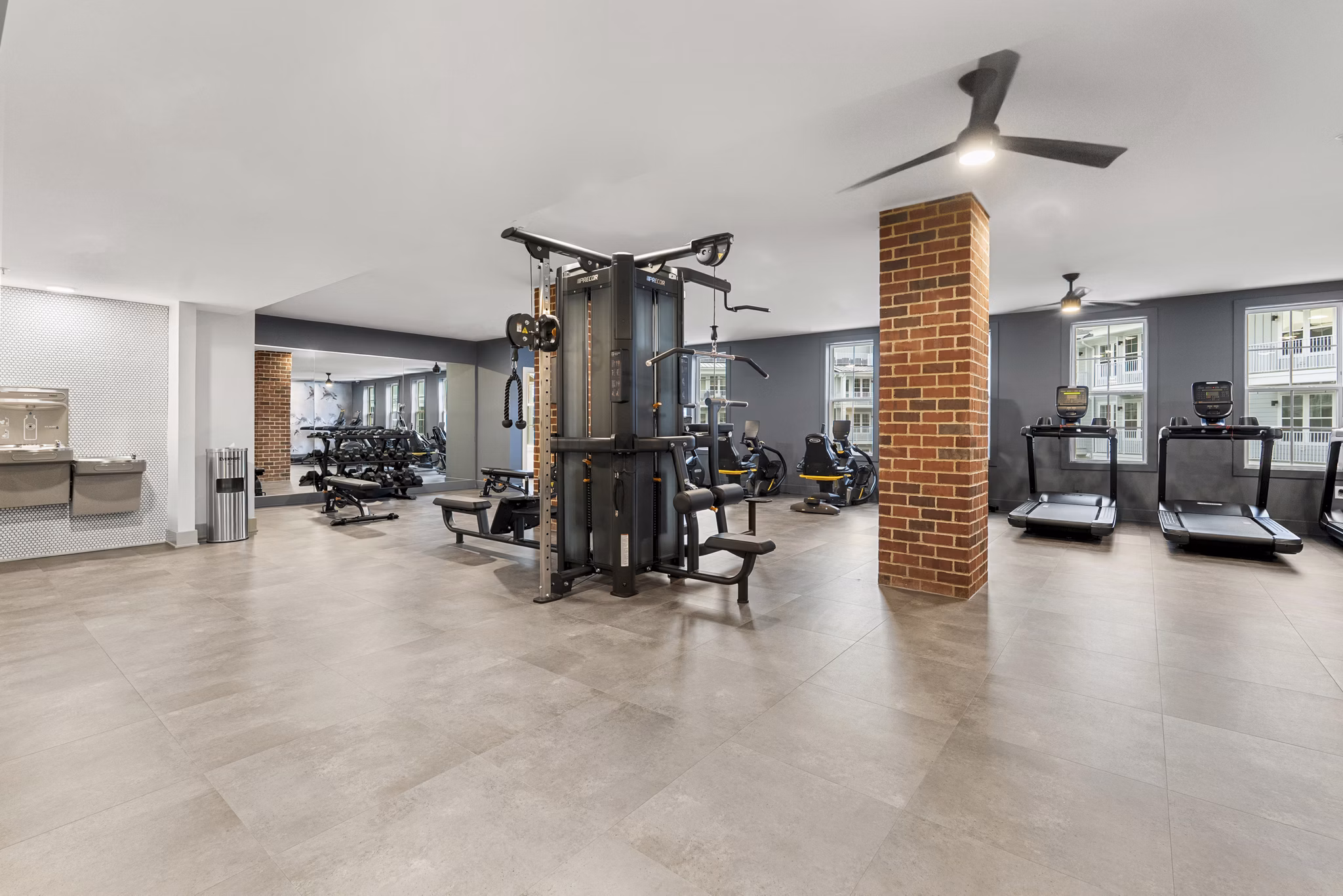 fitness center at Lake Forest at Swift Creek Apartments