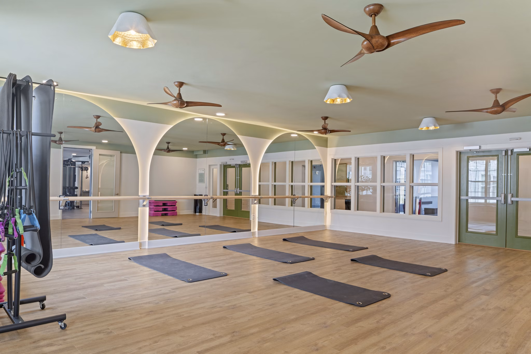 fitness center at Lake Forest at Swift Creek Apartments