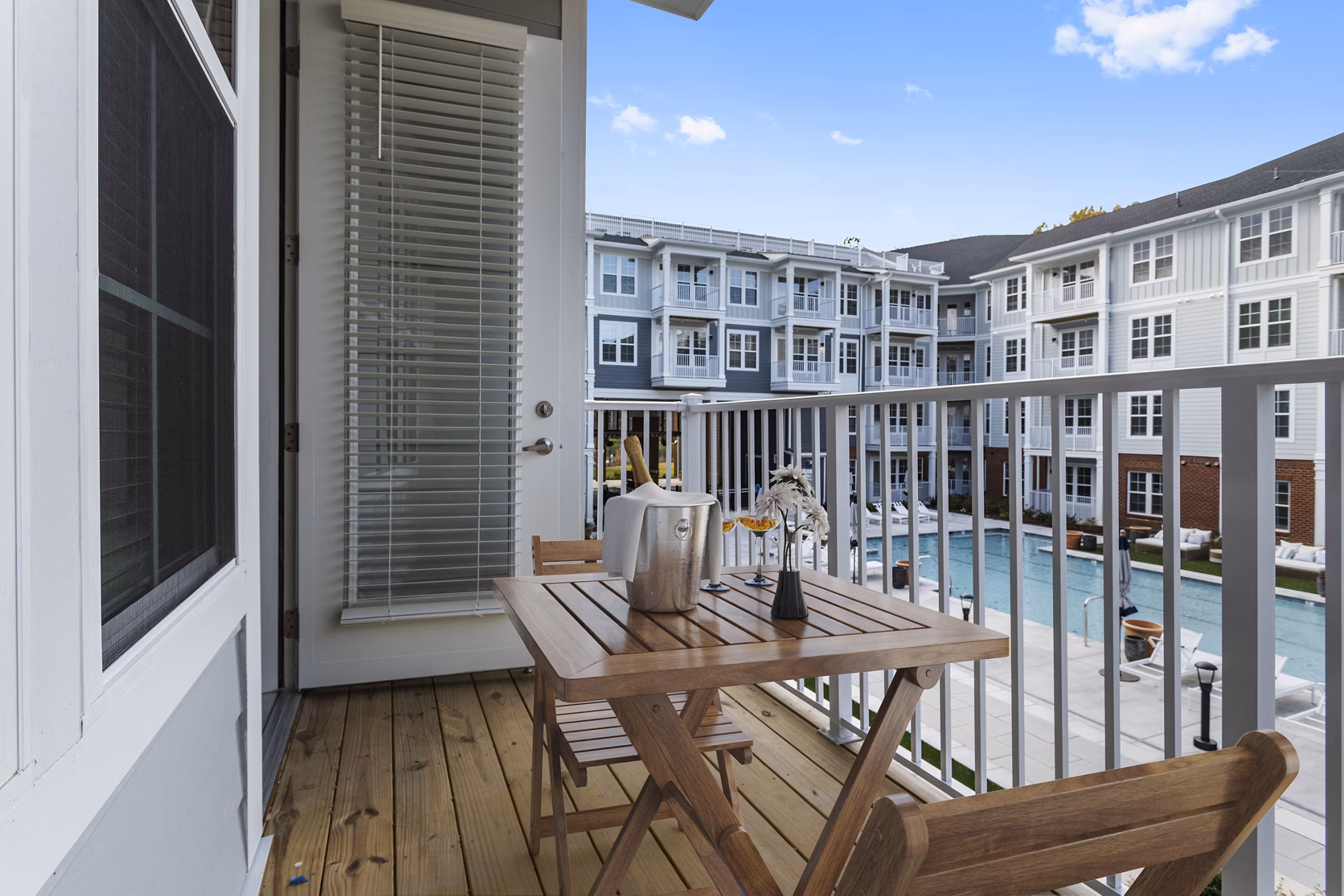 patio at Lake Forest at Swift Creek Apartments
