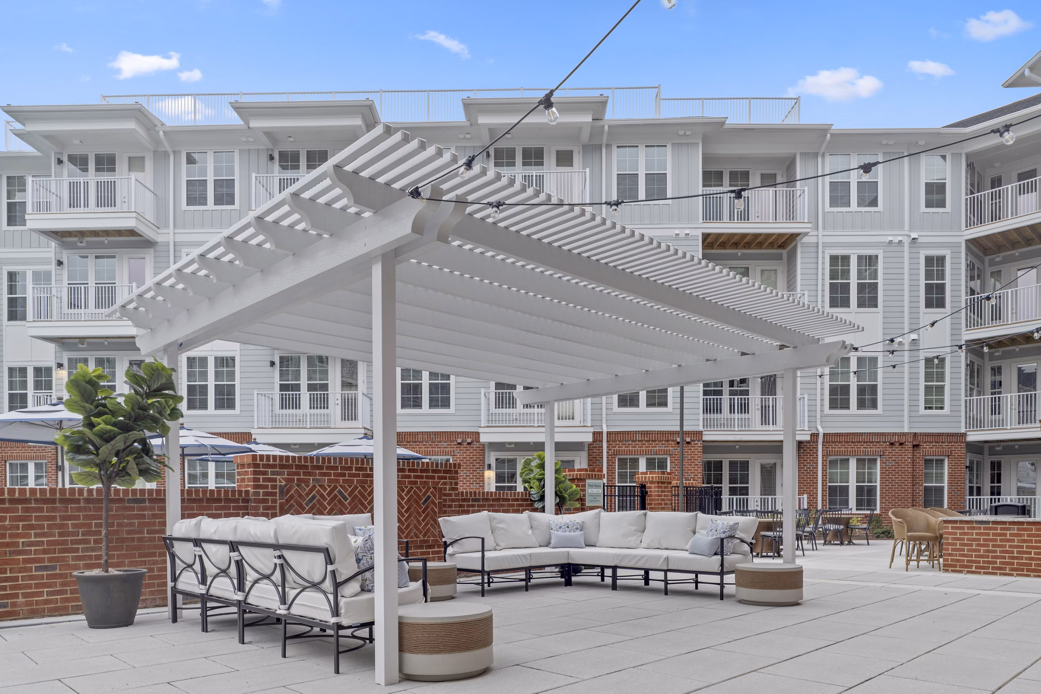 patio at Lake Forest at Swift Creek Apartments
