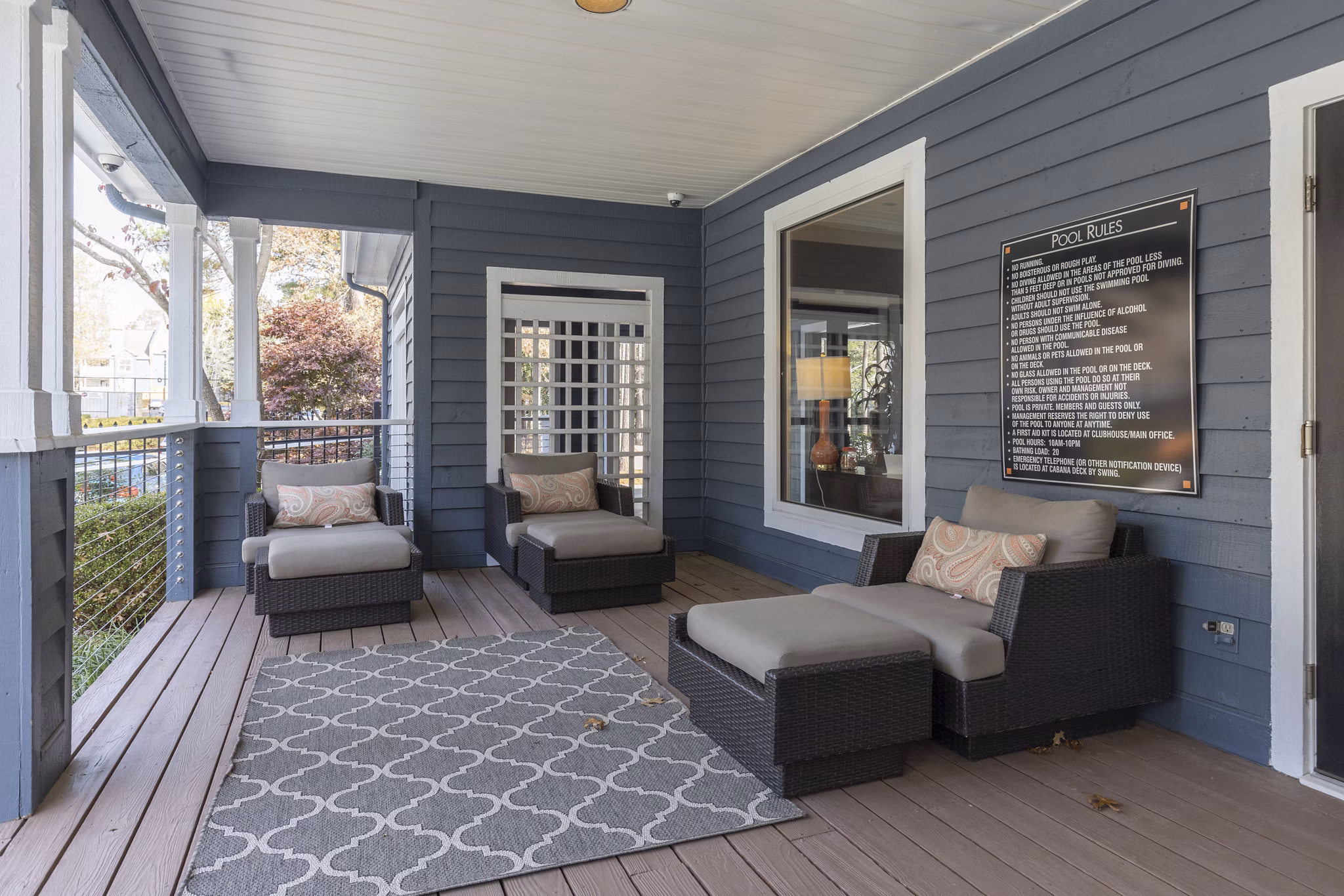 patio at Bridges at Chapel Hill Apartments 