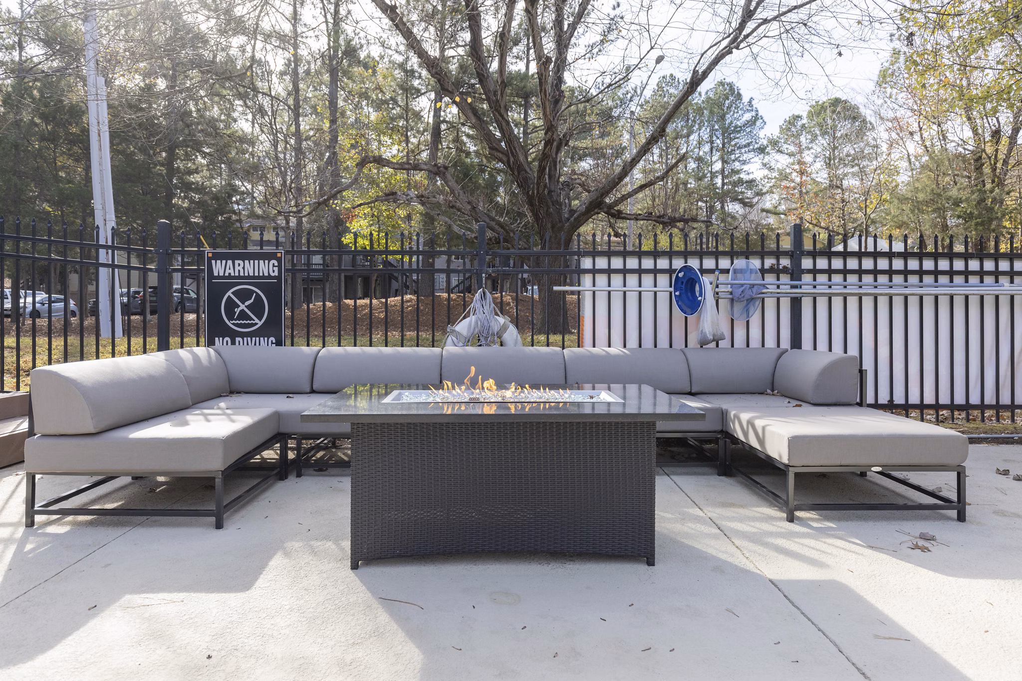 grill area at Bridges at Chapel Hill Apartments 