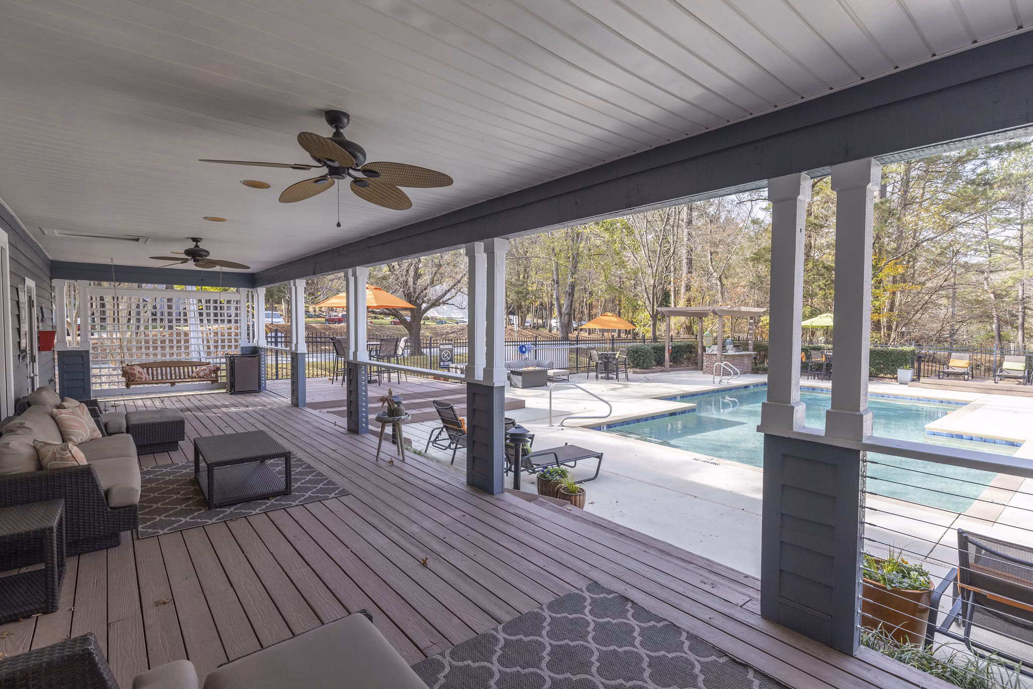 pool at Bridges at Chapel Hill Apartments 