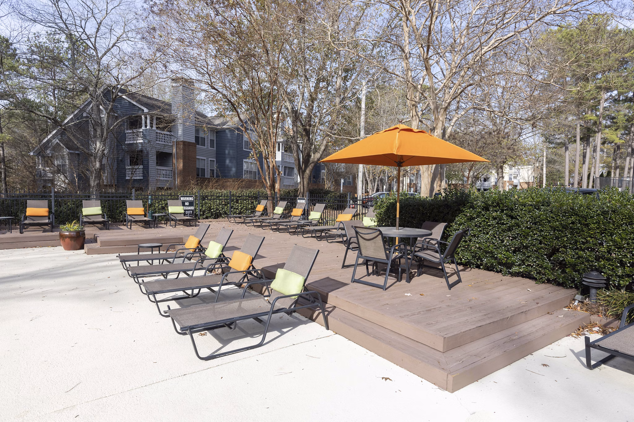pool at Bridges at Chapel Hill Apartments 