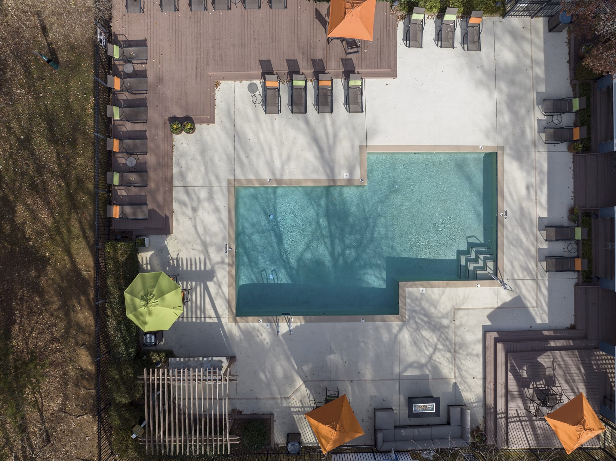 pool at Bridges at Chapel Hill Apartments 