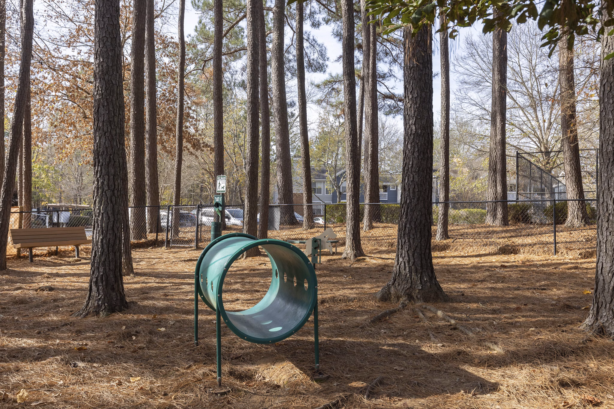 dog park at Bridges at Chapel Hill Apartments 