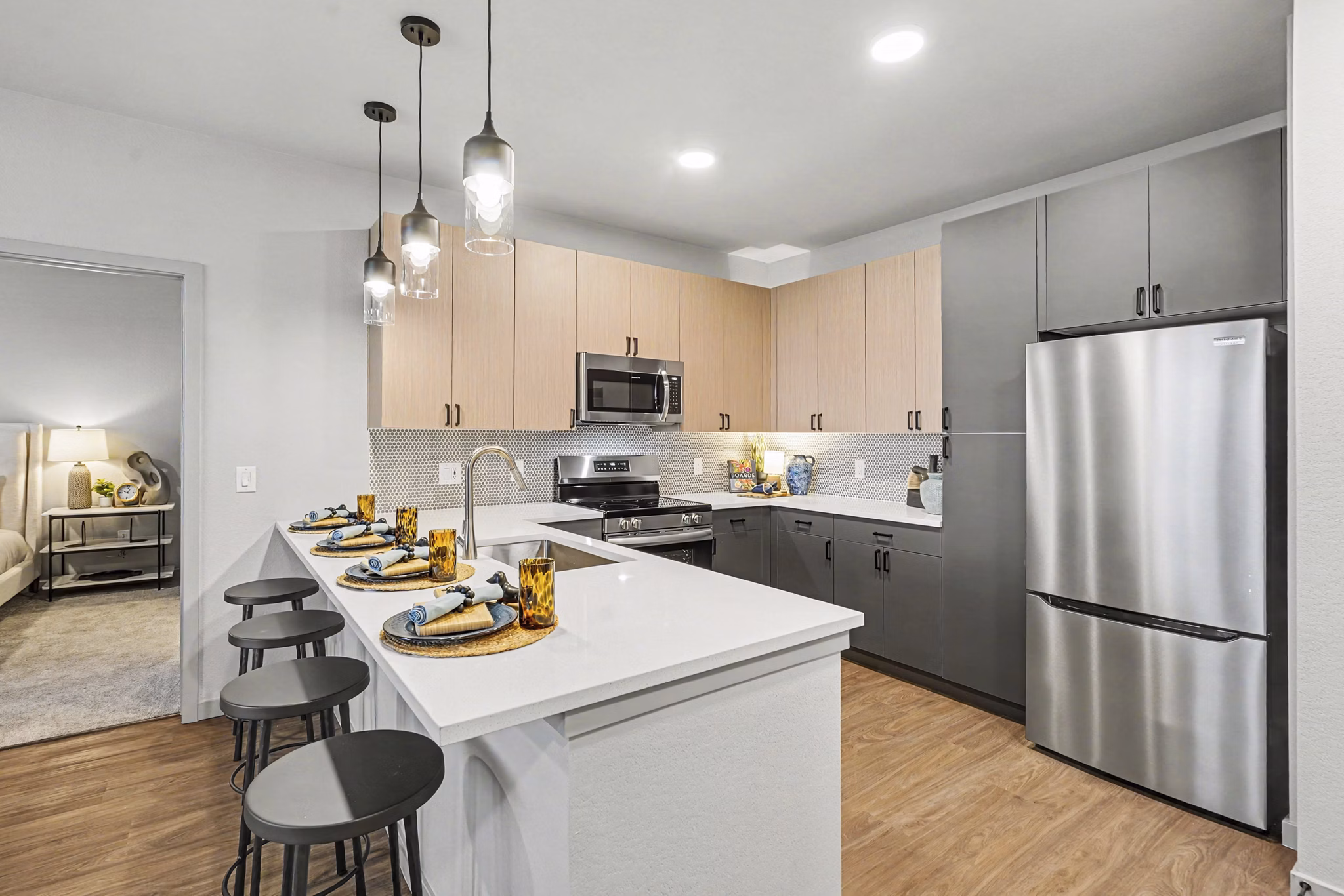 kitchen at Outlook Horizons Apartments 