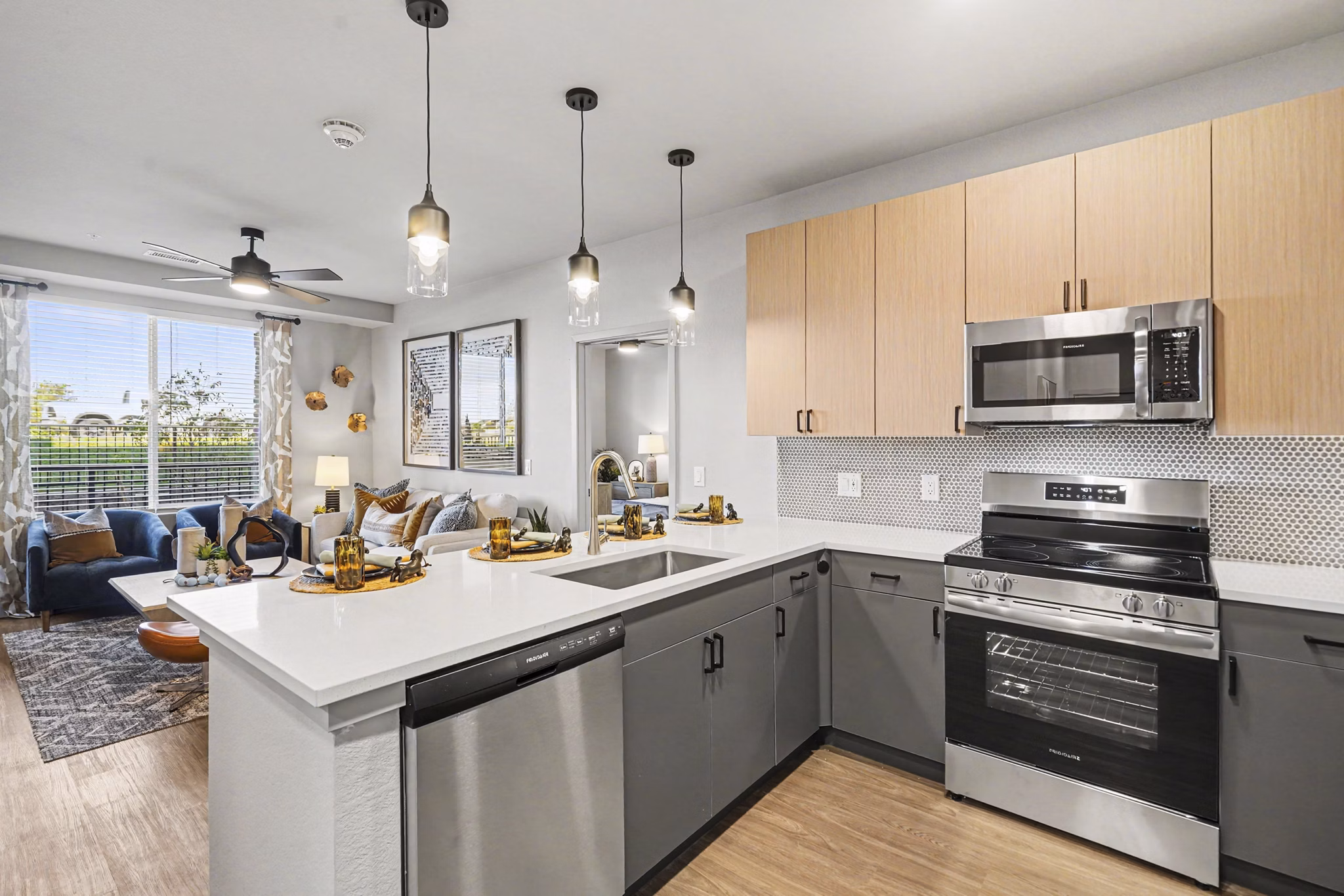 kitchen at Outlook Horizons Apartments 
