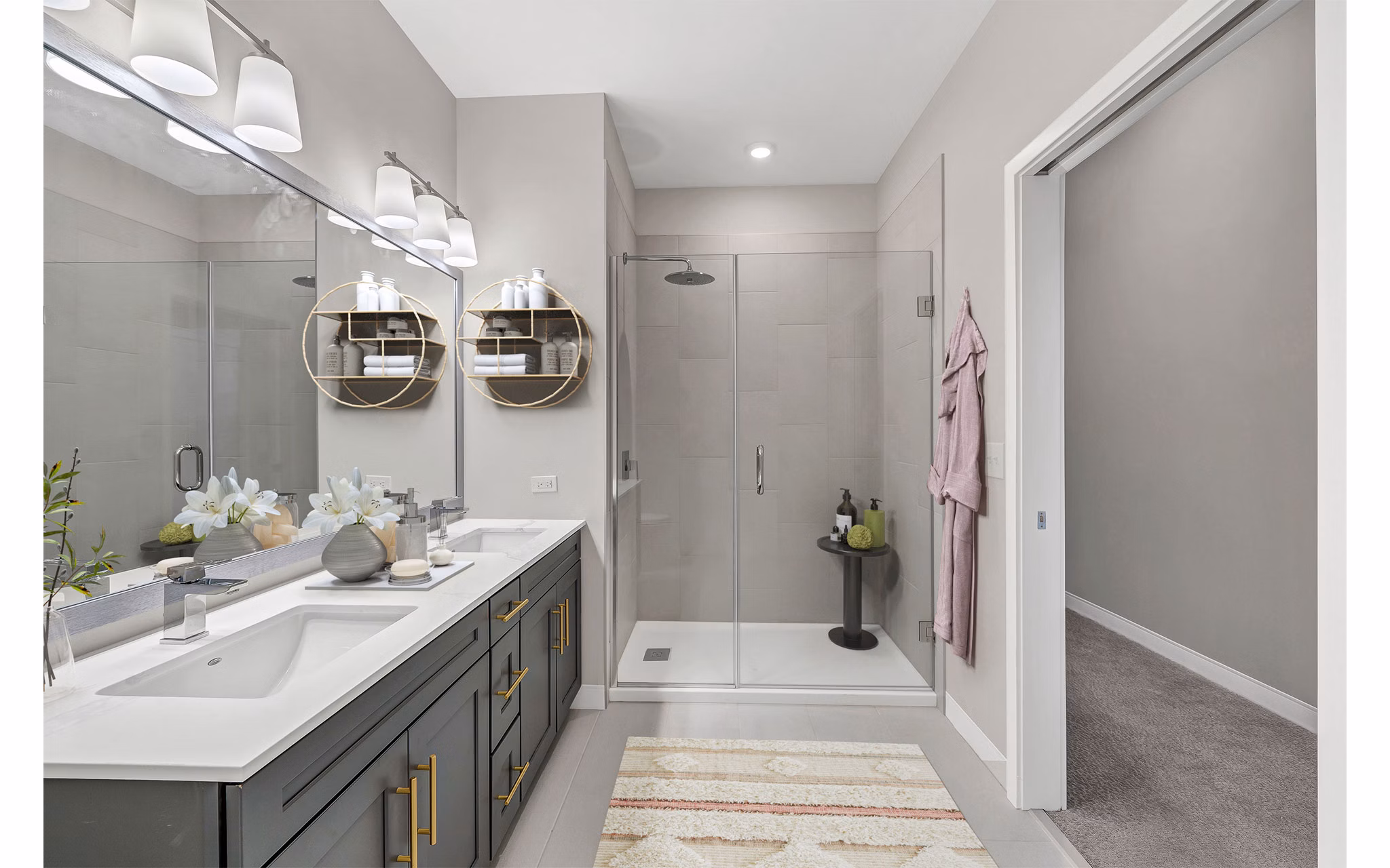 bathroom at Albion Highland Park East Apartments