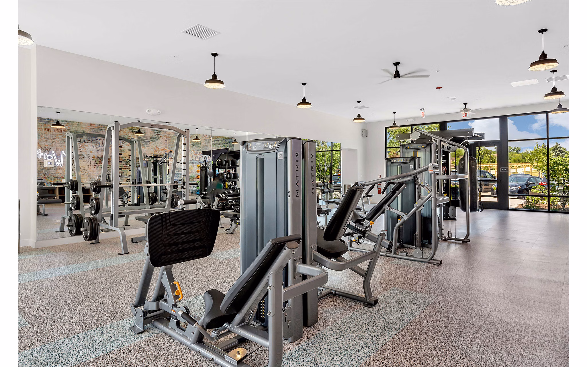 Fitness Center at Albion On Northwest Apartments