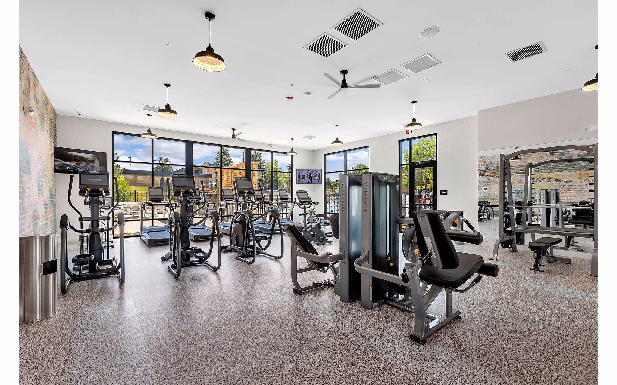 Fitness Center at Albion On Northwest Apartments