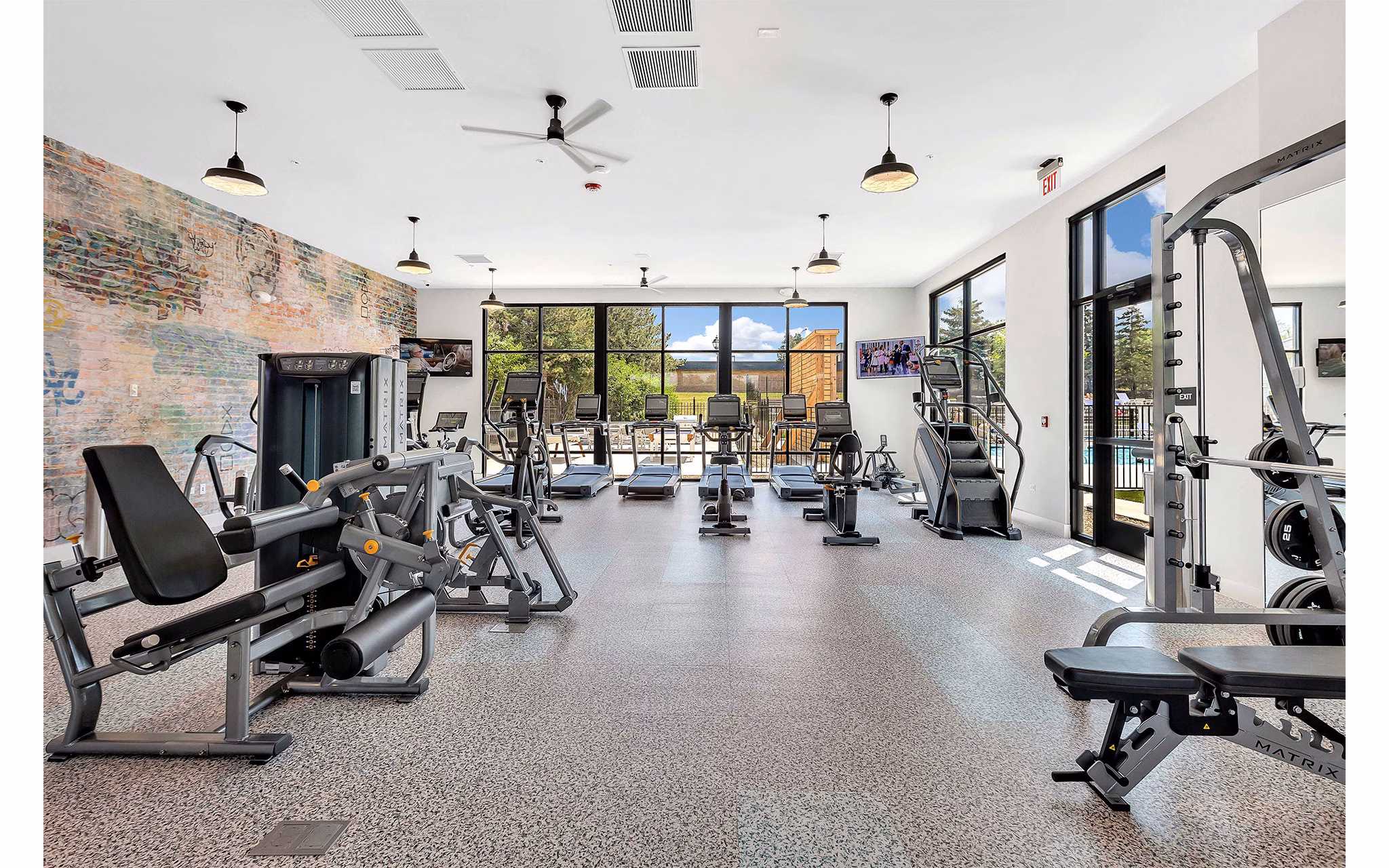 Fitness Center at Albion On Northwest Apartments