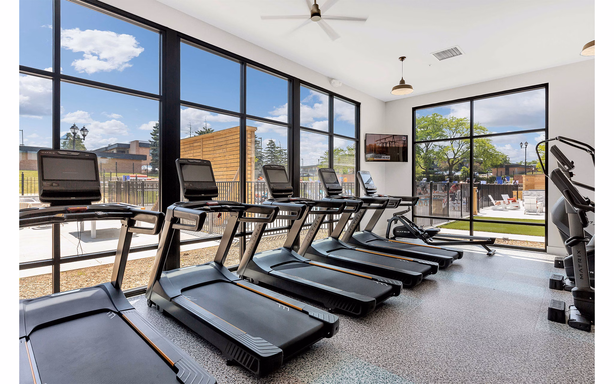 Fitness Center at Albion On Northwest Apartments