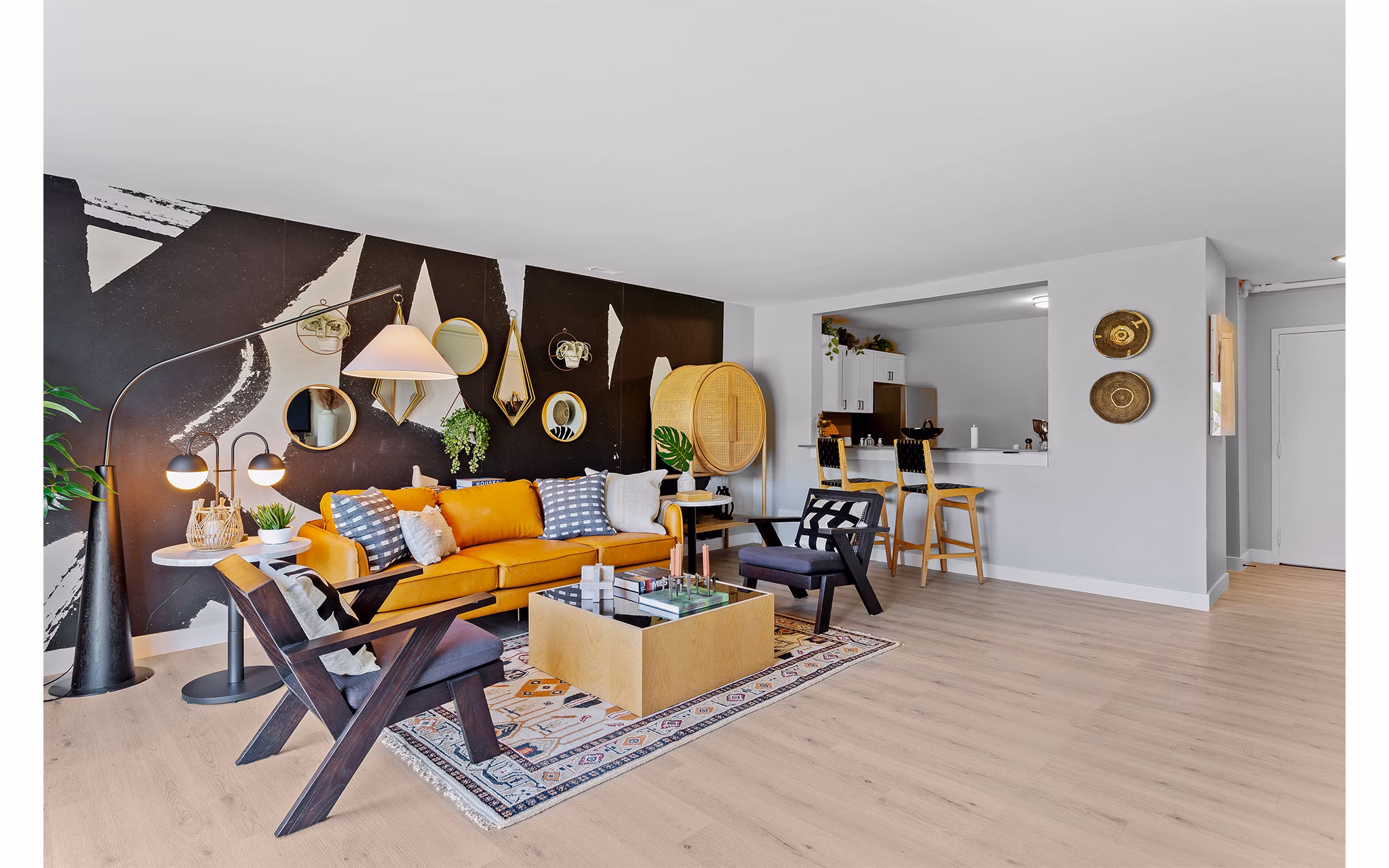 Living Room at Albion On Northwest Apartments